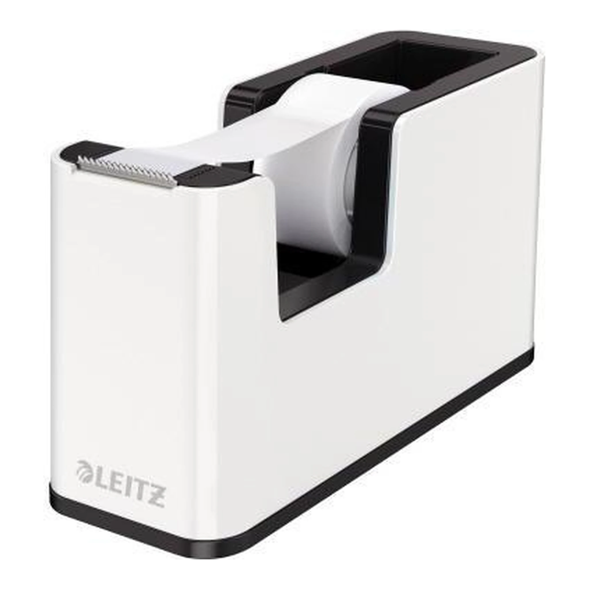 LEITZ | Tischabroller Leitz WOW Duo Colour 19 mm x 33 m (B x | L) inkl. 1 Rolle Klebeband mit Lösungsmittel schwarz/weiß