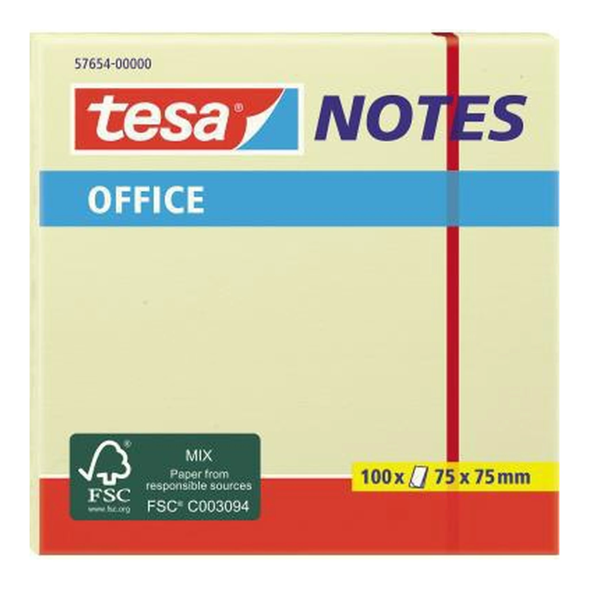 TESA | Haftnotiz tesa® Office Notes 75 x 75 mm (B x H) | gelb 100 Bl.