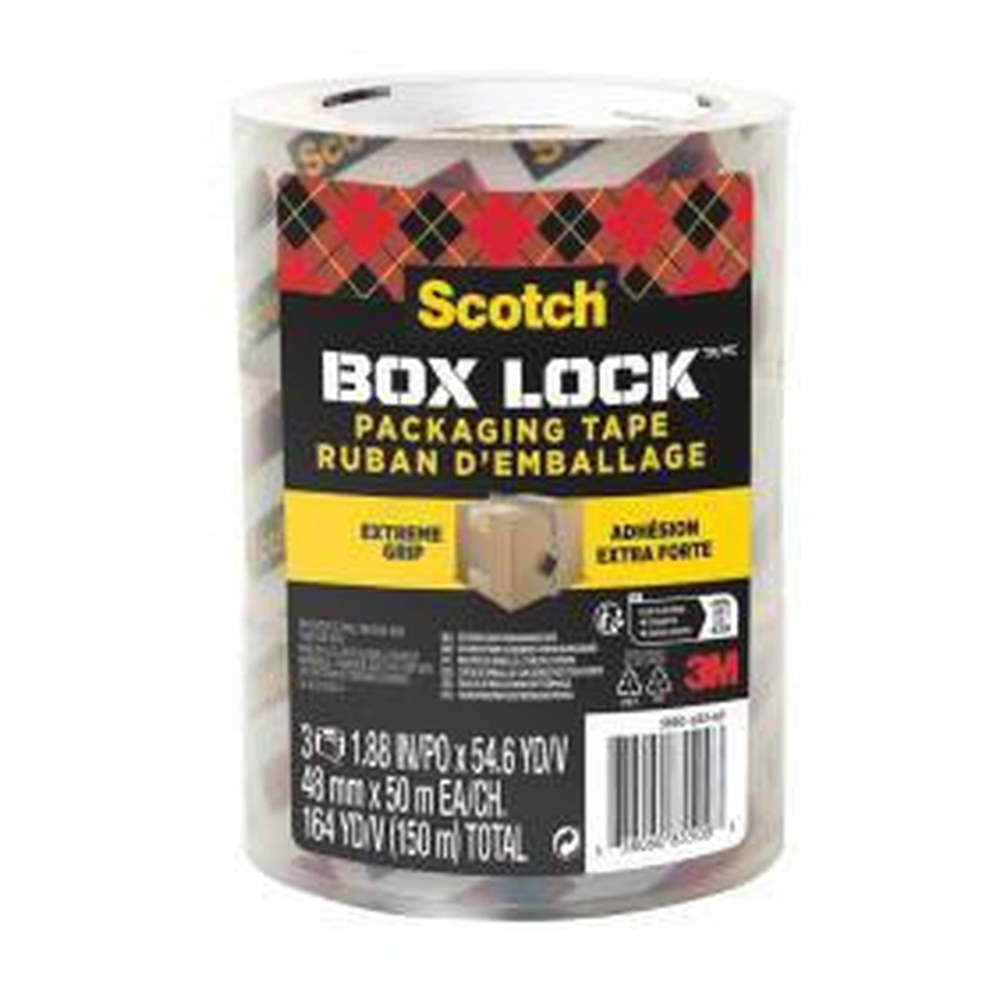 SCOTCH | Packband Scotch® Box LockT 48 mm x 50 m (B x L) | Kunststoff transparent 3 St./Pack.