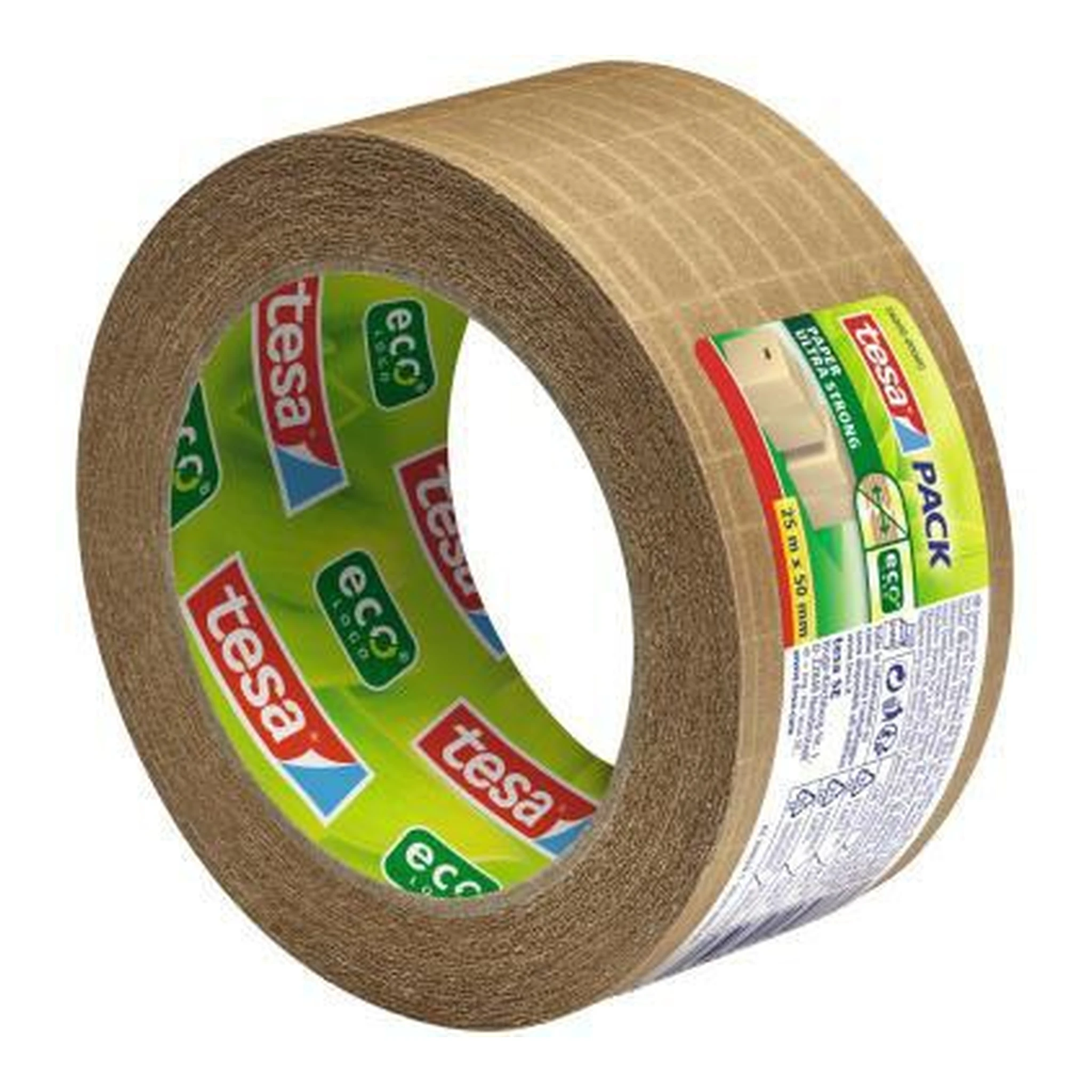 TESA | Packband tesa® tesapack® PAPER ULTRA STRONG 50 mm | x 25 m (B x L) Naturkautschuk braun