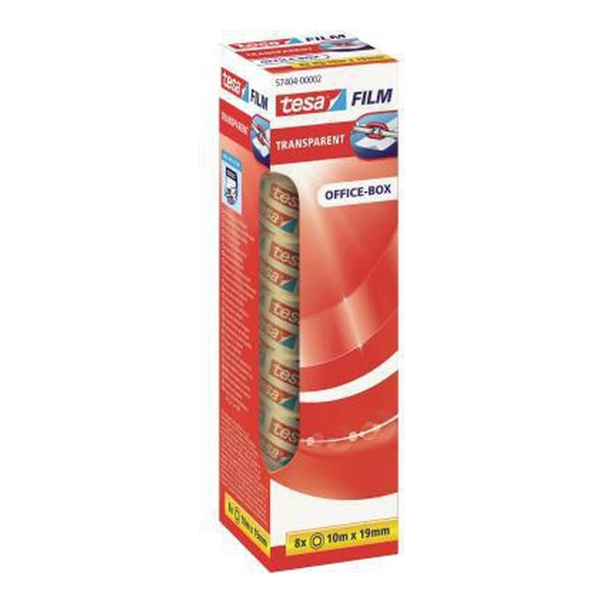 TESA | Klebefilm tesa® tesafilm® transparent | Office-Box 19 mm x 10 m (B x L) einseitig klebend ohne Lösungsmittel