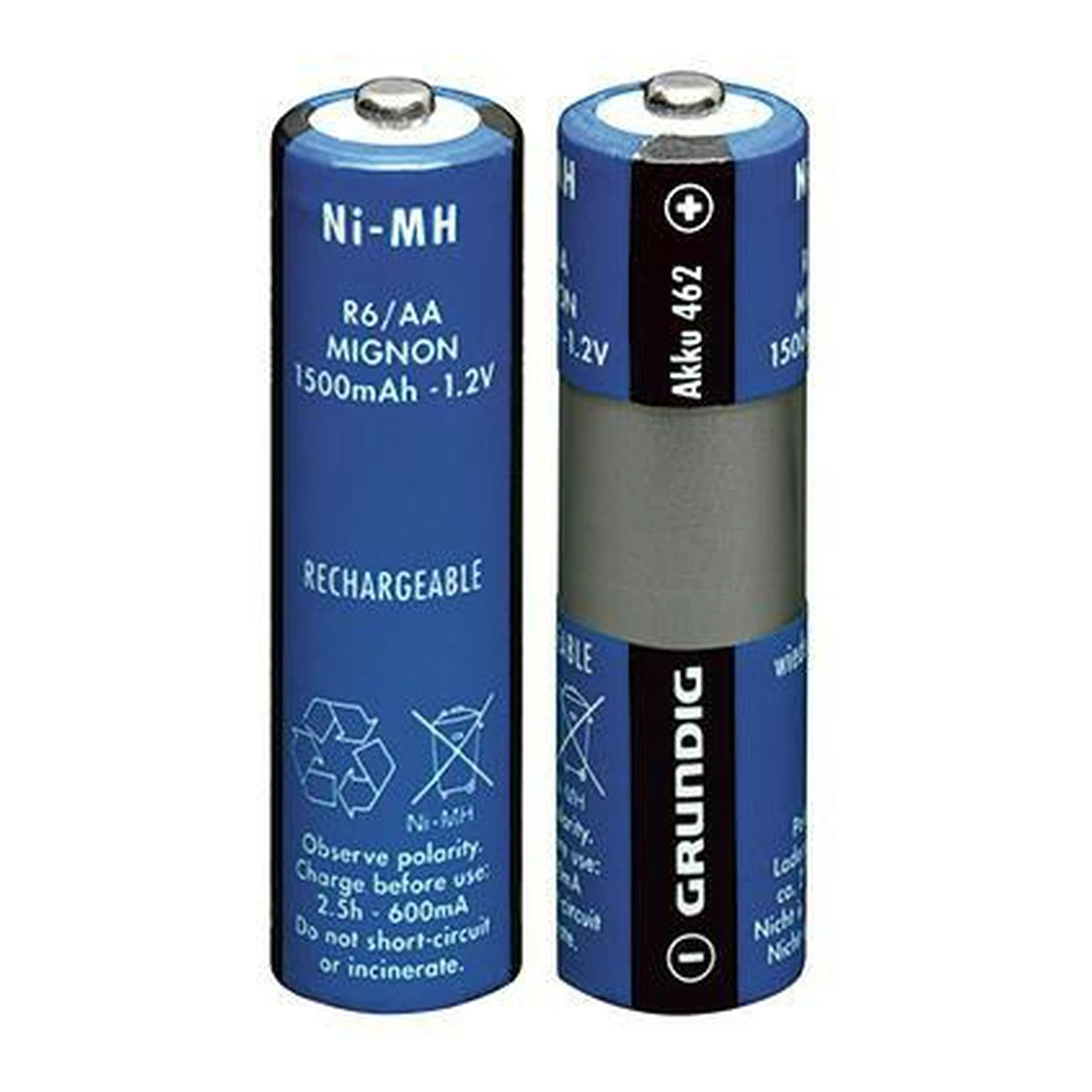 GRUNDIG | Akku Grundig 462 Mignon/AA HR6 | Nickel-Metallhydrid 1,2V 1.500 mAh 2 St./Pack.