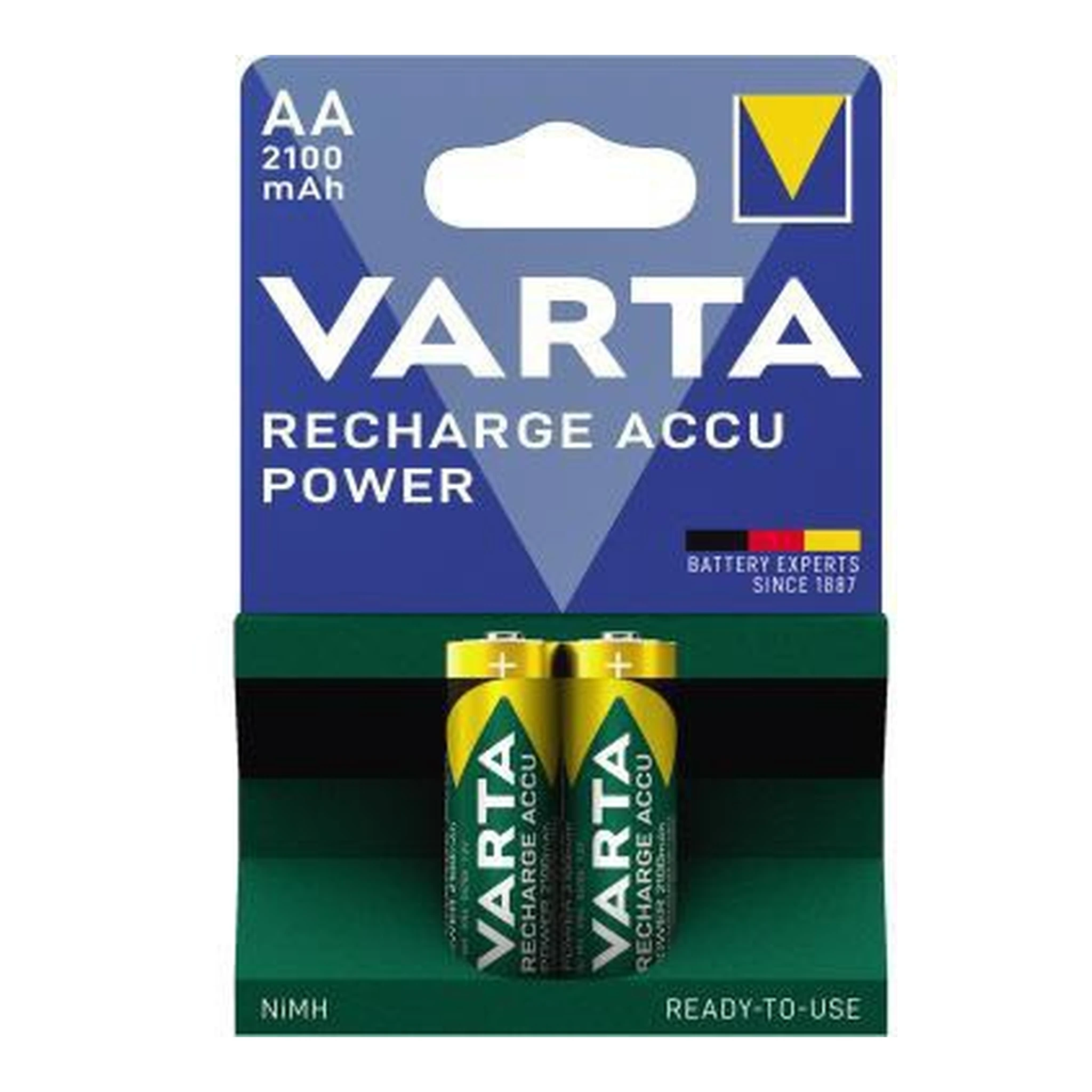 VARTA | Akku Varta Recharge Accu Power AA/Mignon HR6 | Nickel-Metallhydrid 1,2V 2.100 mAh 2 St./Pack.