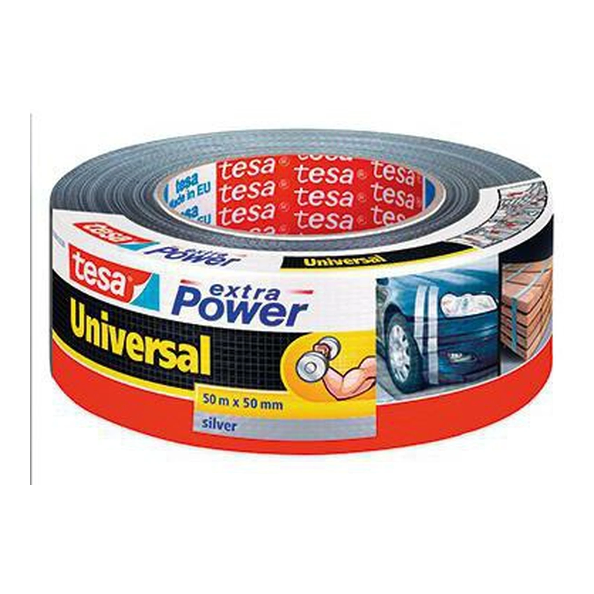 TESA | Gewebeband tesa® extra Power® Universal | Innenbereich Außenbereich 50 mm x 50 m (B x L) silber