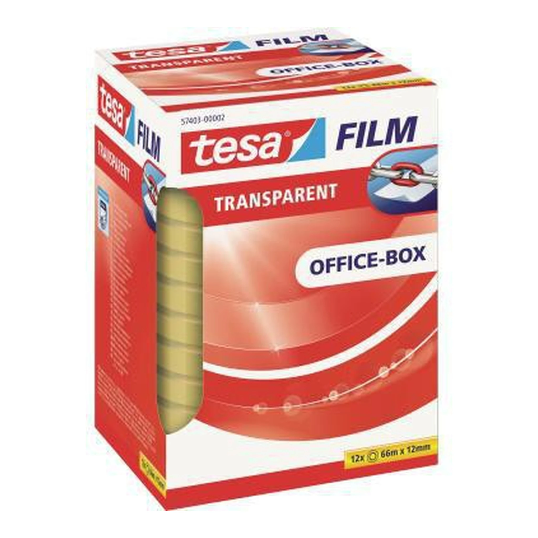 TESA | Klebefilm tesa® tesafilm® transparent | Office-Box 12 mm x 66 m (B x L) einseitig klebend ohne Lösungsmittel