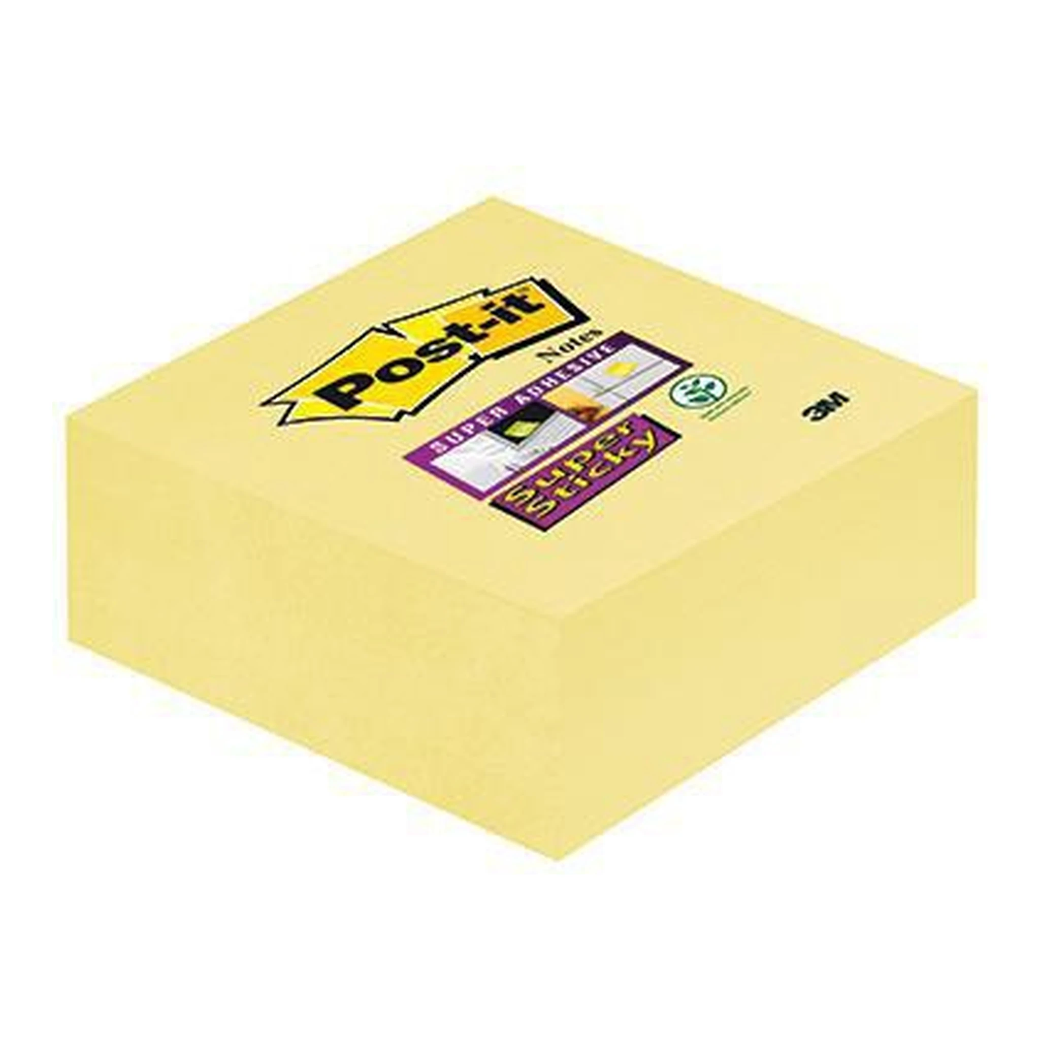 POST-IT | Haftnotizwürfel Post-it® Super Sticky 76 x 45 x 76 mm (B | x H x T) gelb 270 Bl.