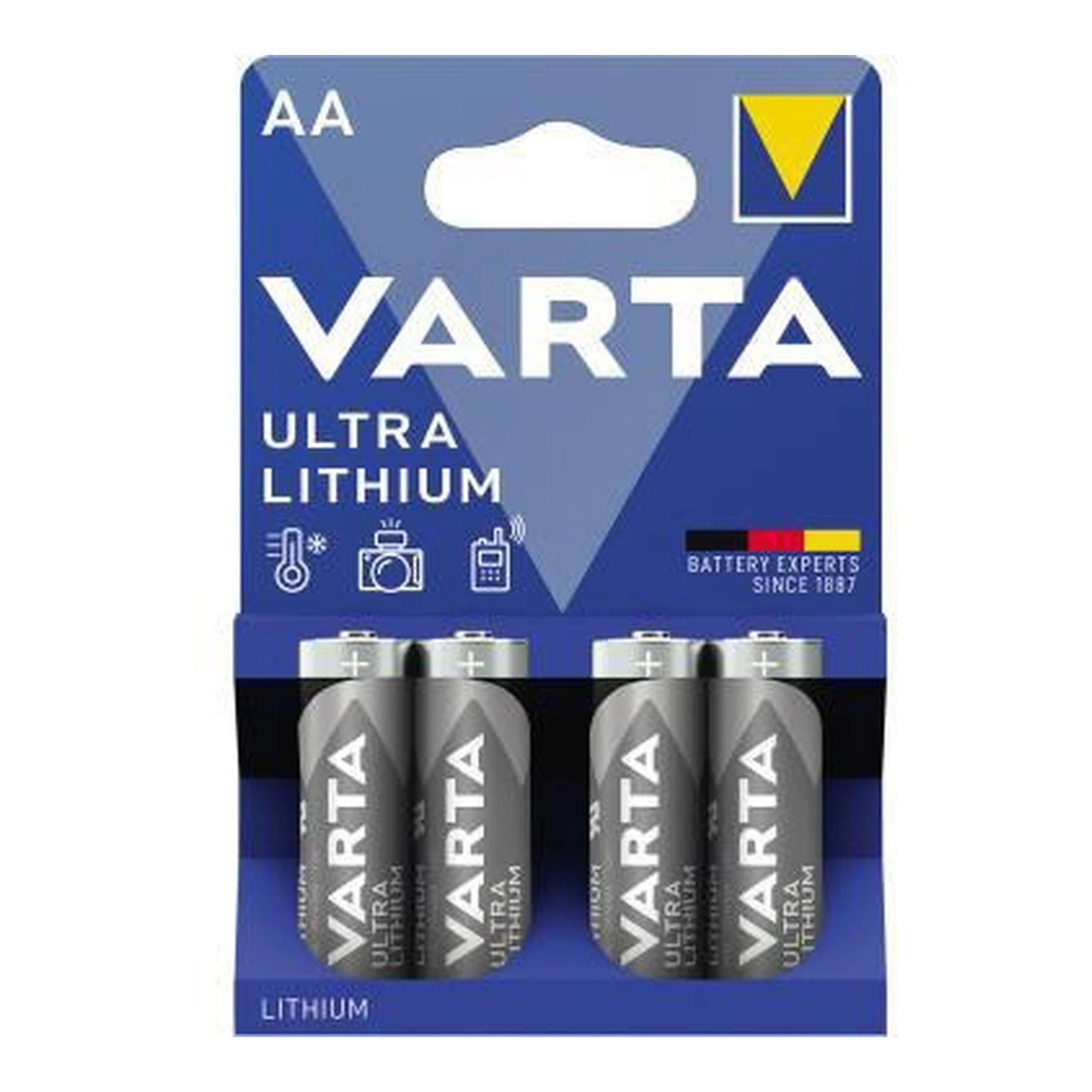 VARTA | Batterie Varta Ultra Lithium AA/Mignon FR14505 | Lithium 1,5V 4 St./Pack.