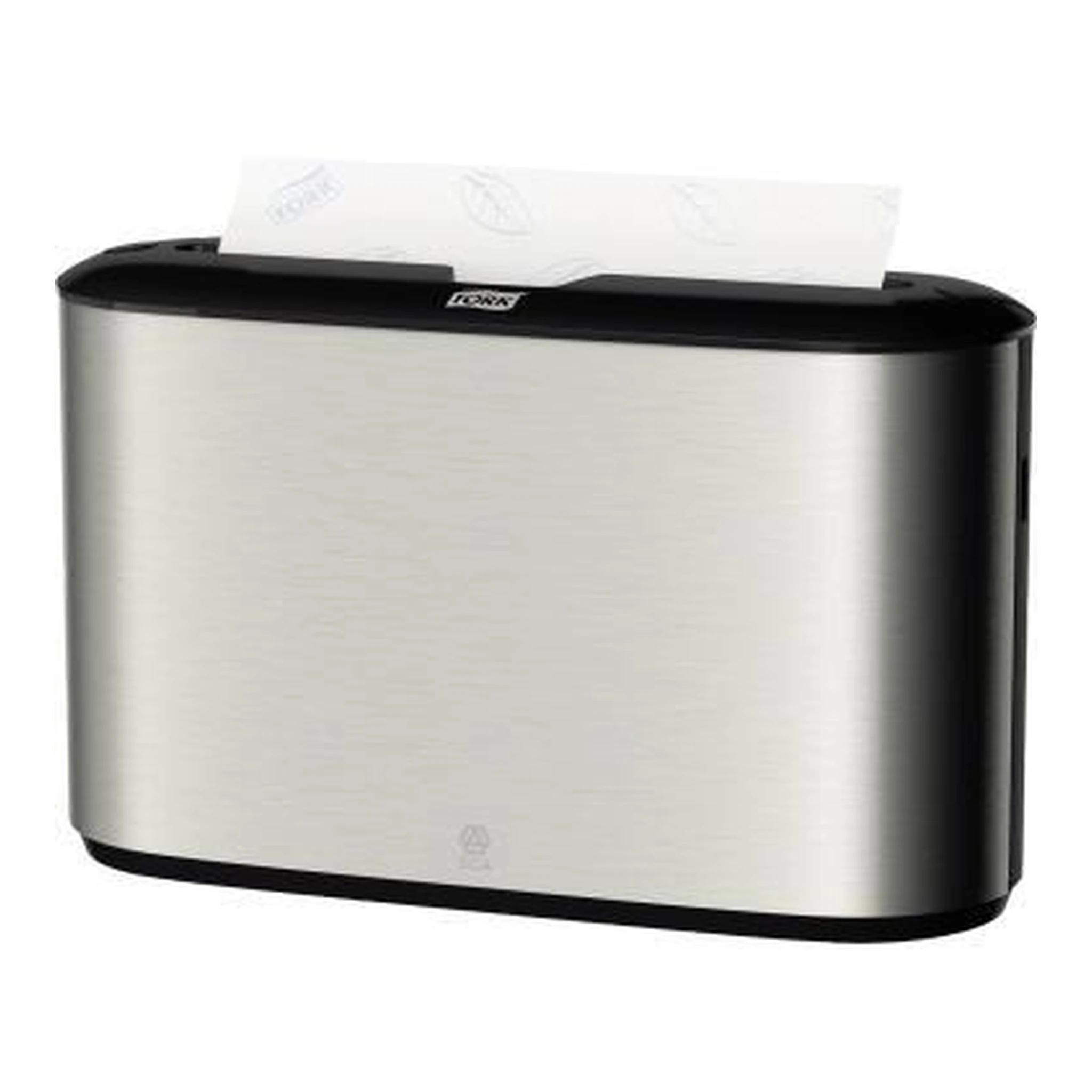 TORK | Handtuchspender Tork XPress® Interfold-Falz / | W-Falz 21,8 x 32,3 x 11,6 cm (B x H x T) Metall/Kunststoff edelstahl/schwarz