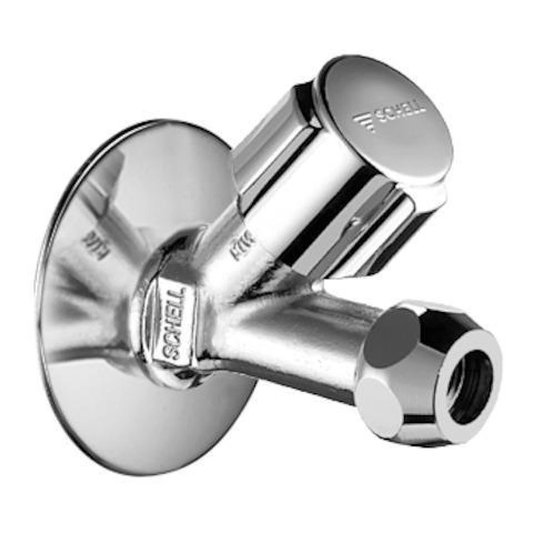 SCHELL | Schrägsitzventil COMFORT | kurze Bauform 1/2Zoll x 3/8Zoll chrom