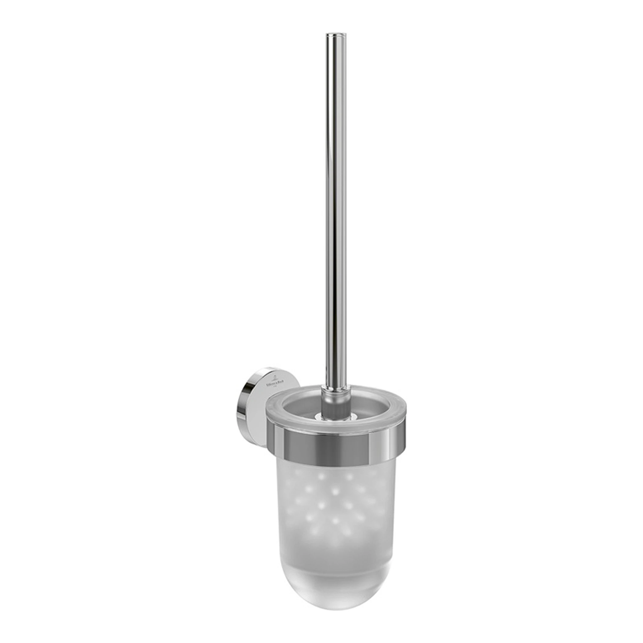 VILLEROY & BOCH | WC-Bürstengarnitur Elements - Tender | 94 x 118 x 353 mm, Wandmontage, rund brushed nickel matt