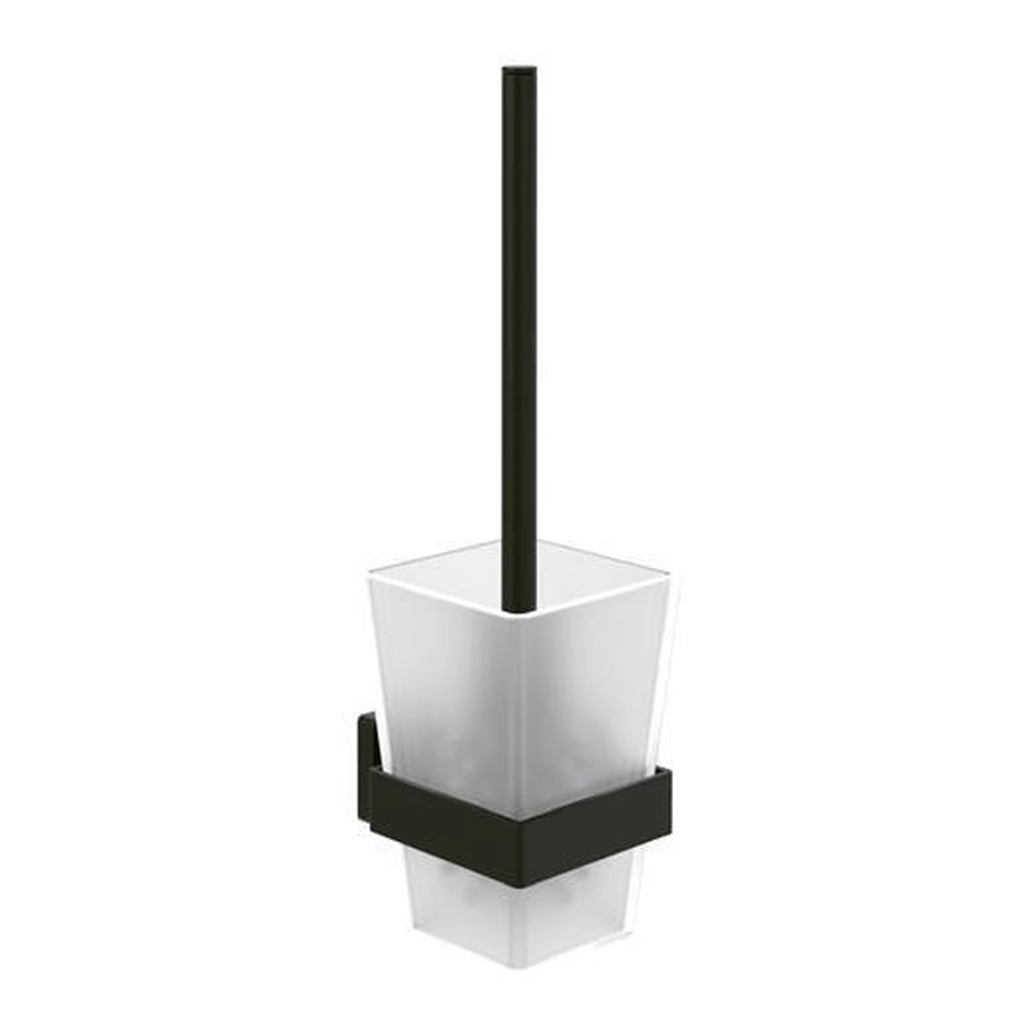 VILLEROY & BOCH | WC-Bürstengarnitur Elements - Striking | 94 x 118 x 340 mm, Wandmontage, eckig matt black