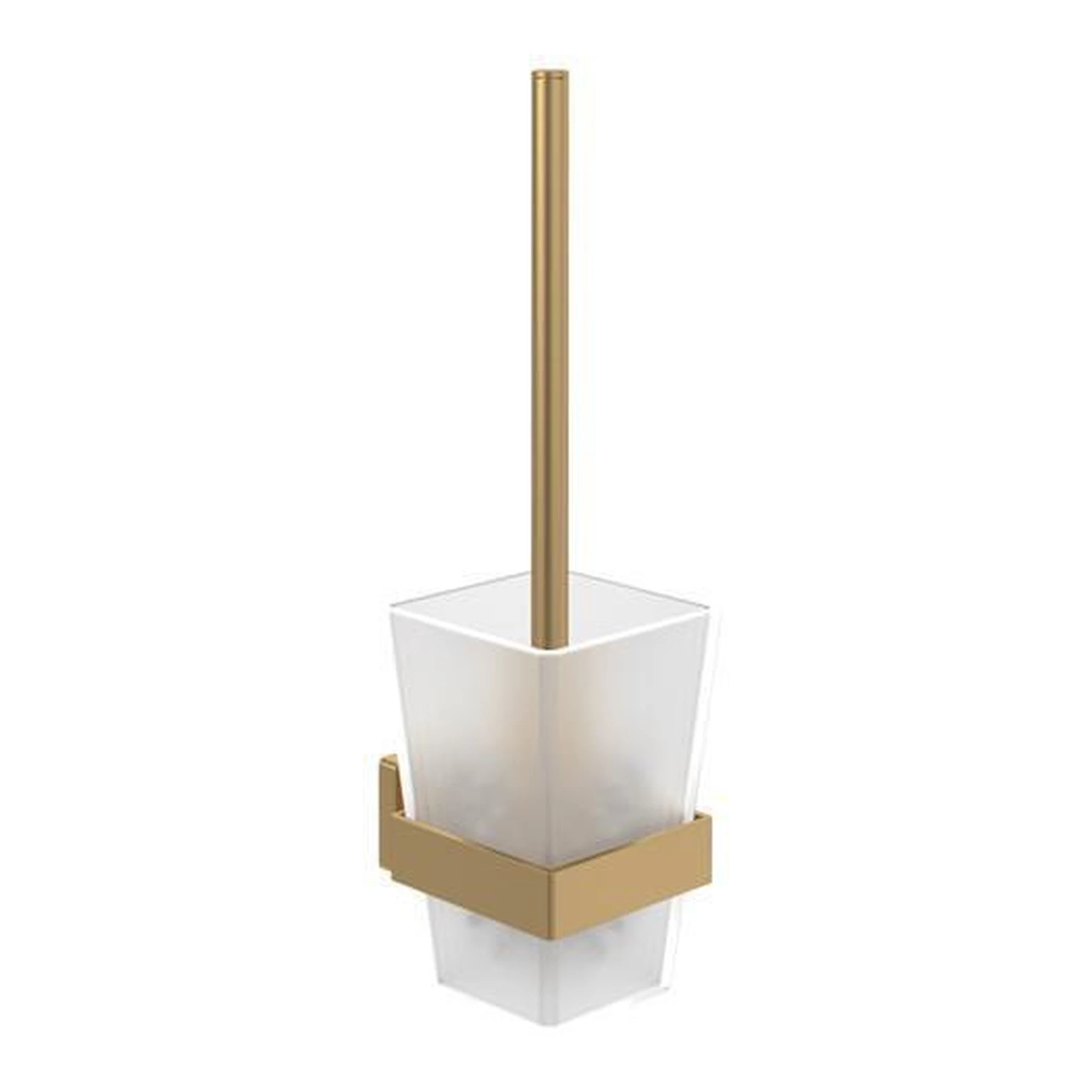 VILLEROY & BOCH | WC-Bürstengarnitur Elements - Striking | 94 x 118 x 340 mm, Wandmontage, eckig brushed gold