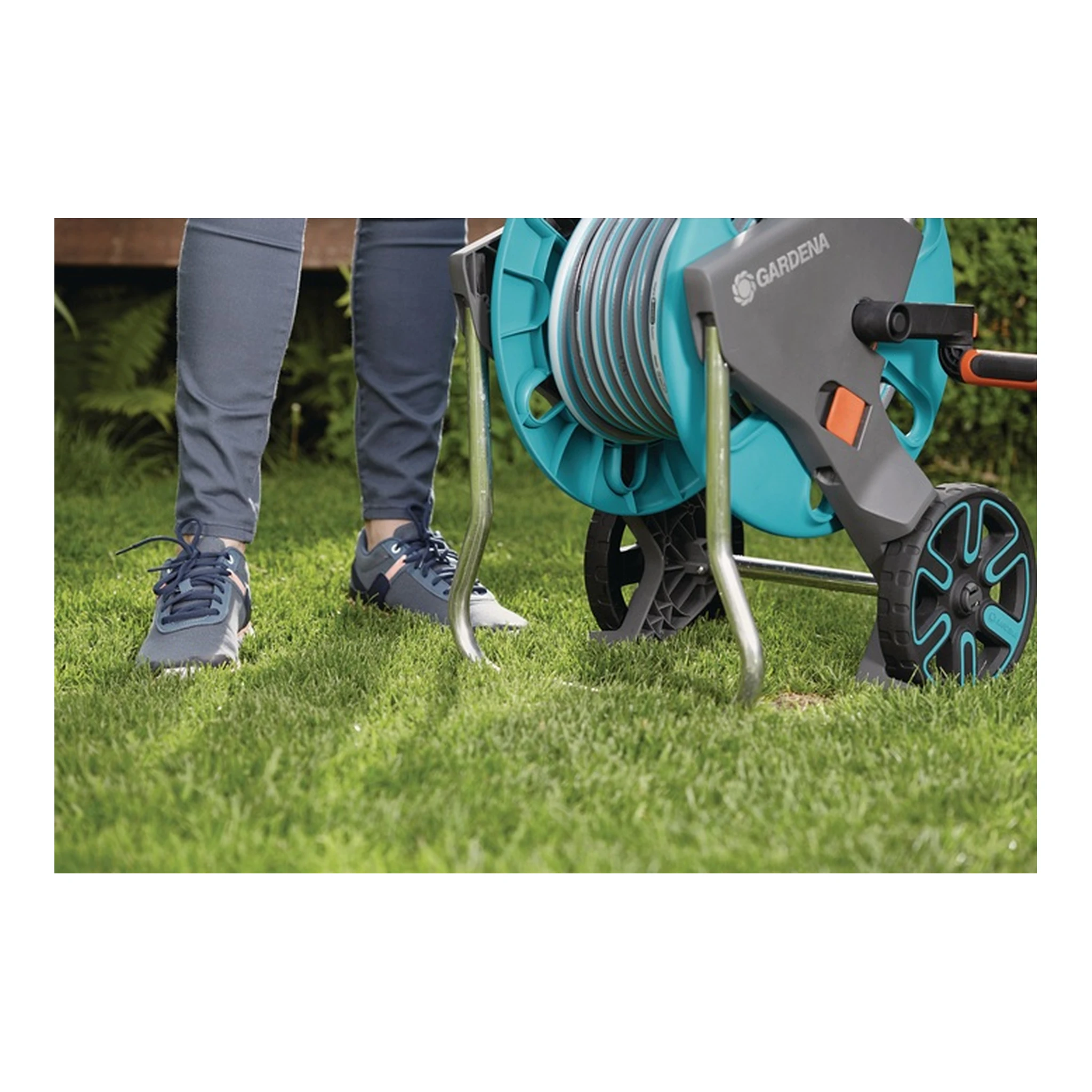 GARDENA | Schlauchwagen-Set CleverRoll M | Anschlussgewinde 13 mm 1/2 ″ Kunststoff – Bild 3
