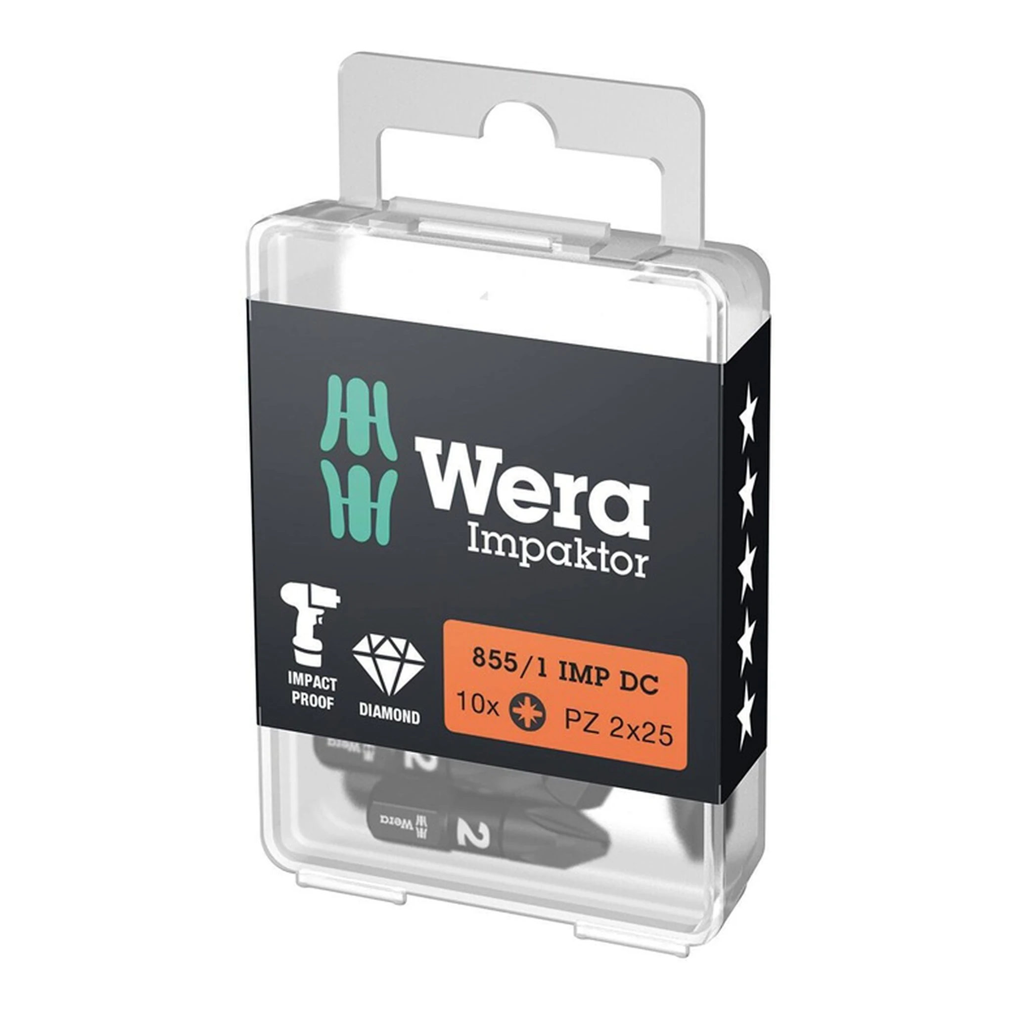 WERA | Bit 855/1 IMP DC | PZD2 Länge 25 mm 1/4 ″ C6,3