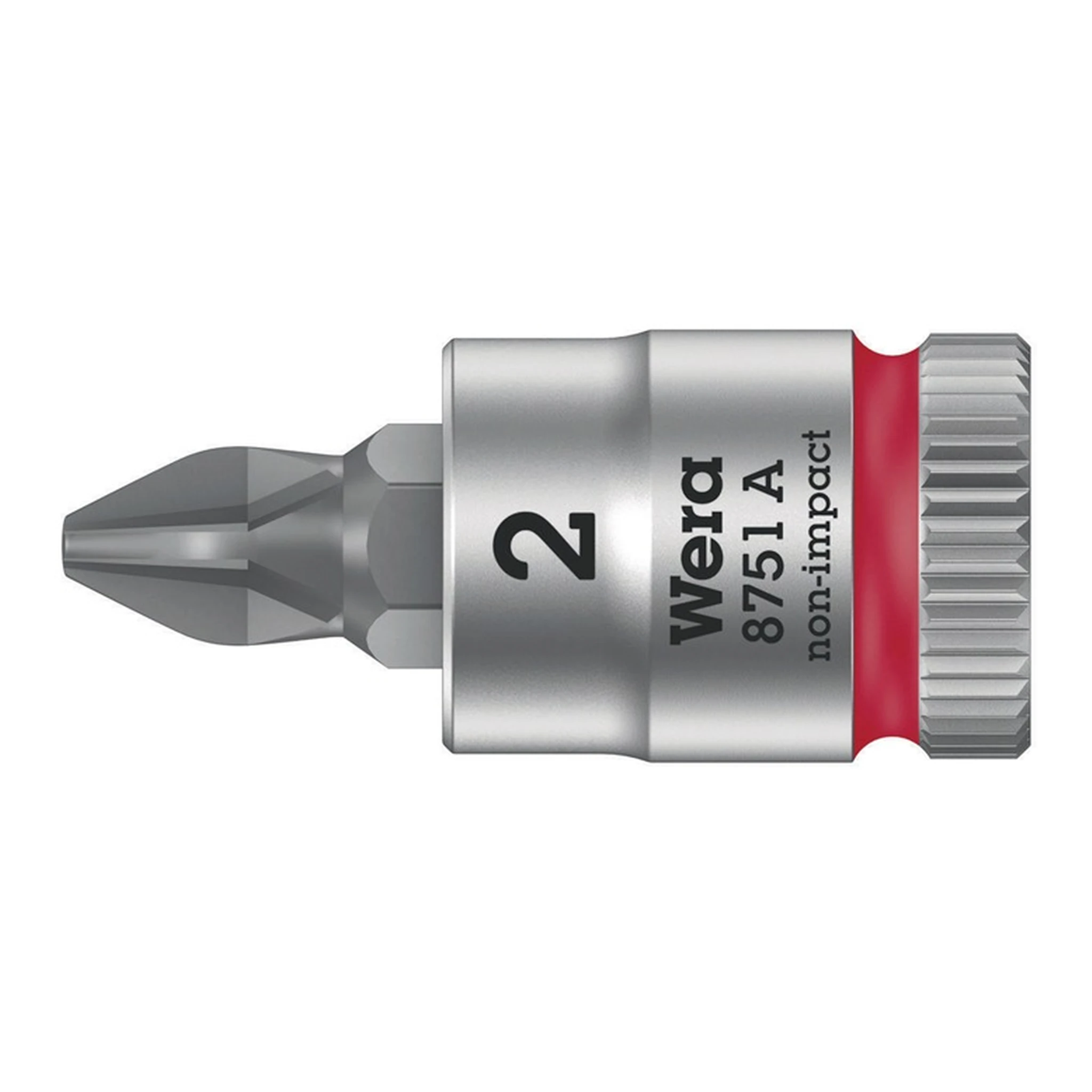 WERA | Schraubendrehereinsatz 8751 A Phillips | 1/4 ″ Kreuzschlitz PH PH 2