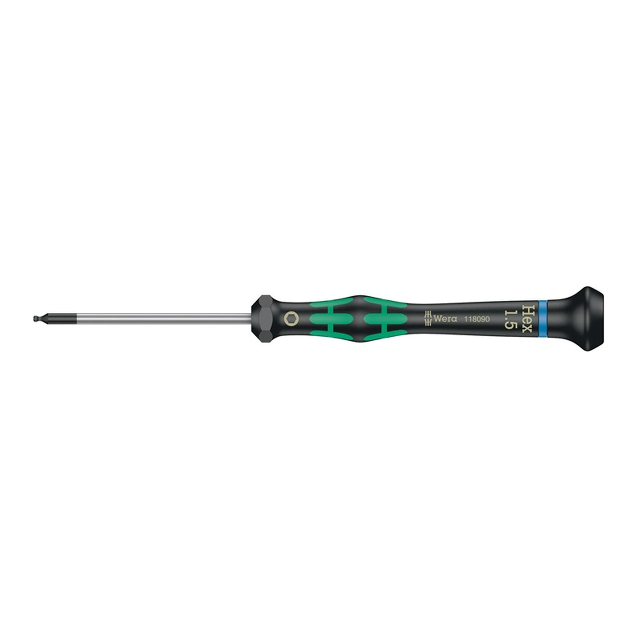 WERA | Elektronikerschraubendreher 2052 | 1,5 mm Klingenlänge 60 mm Kugelkopf