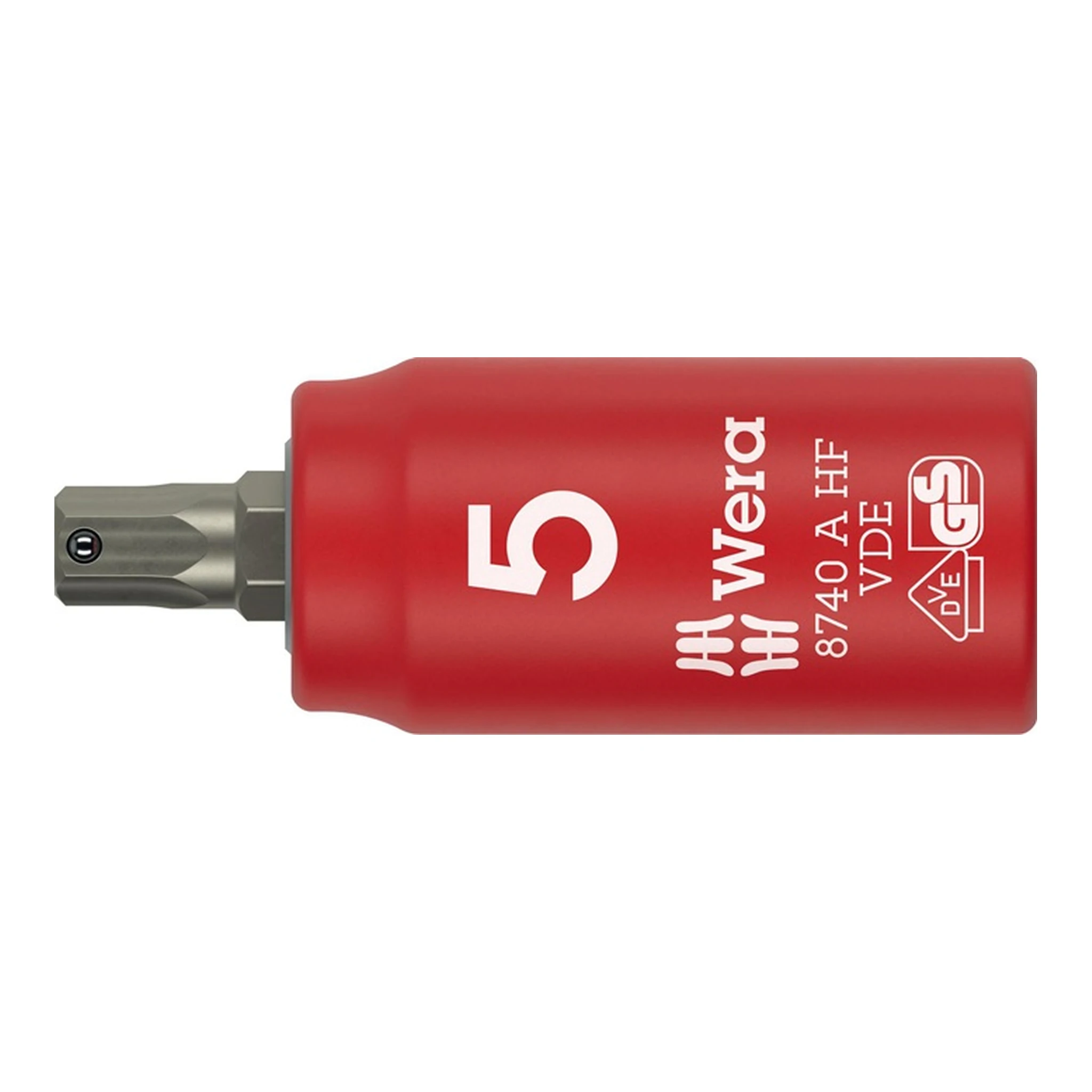 WERA | Steckschlüsseleinsatz 8740 A VDE HF | 1/4 ″ Schlüsselweite 5 mm