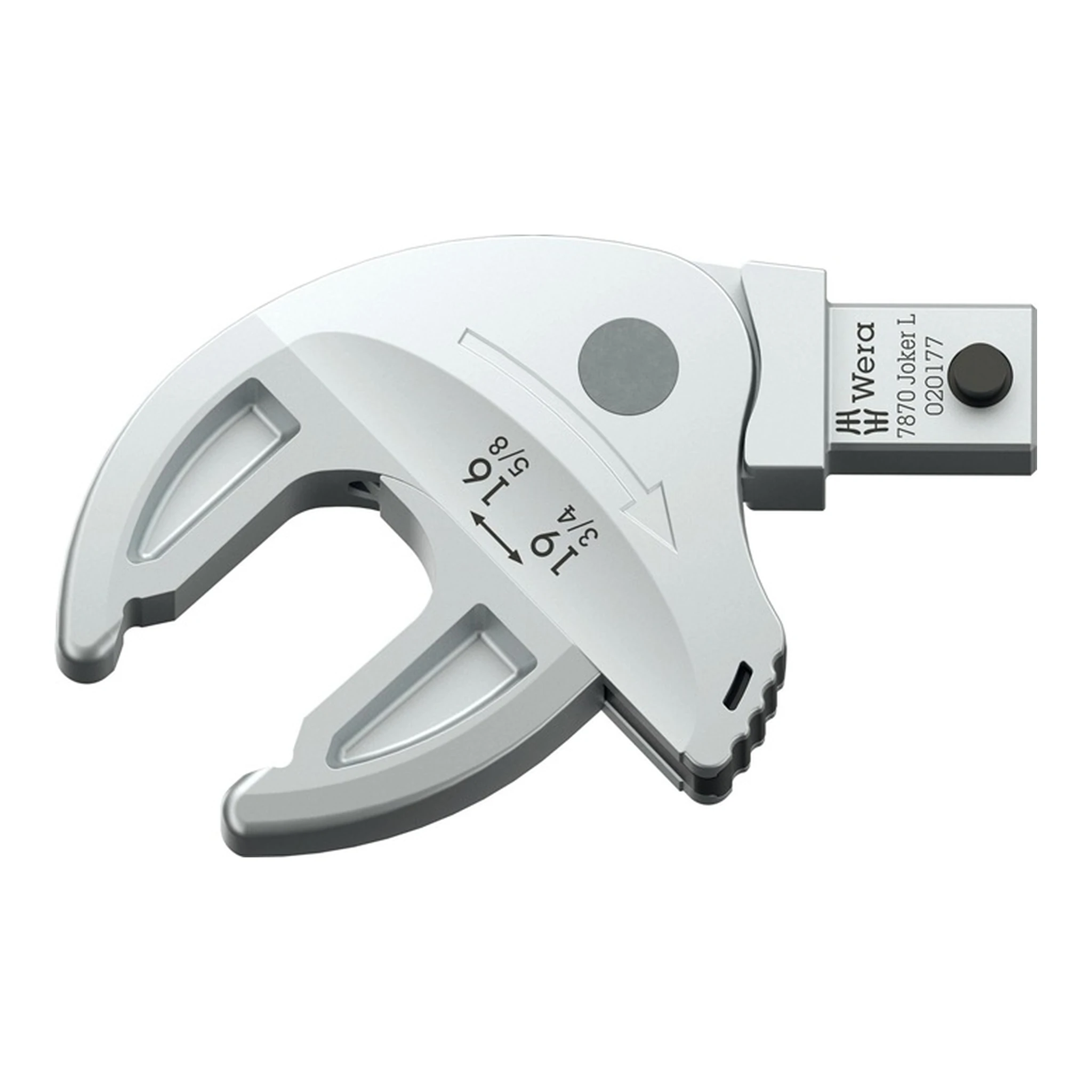 WERA | Einsteckmaulschlüssel 7870 Joker L | Schlüsselweite 16-19 mm 9x12 mm