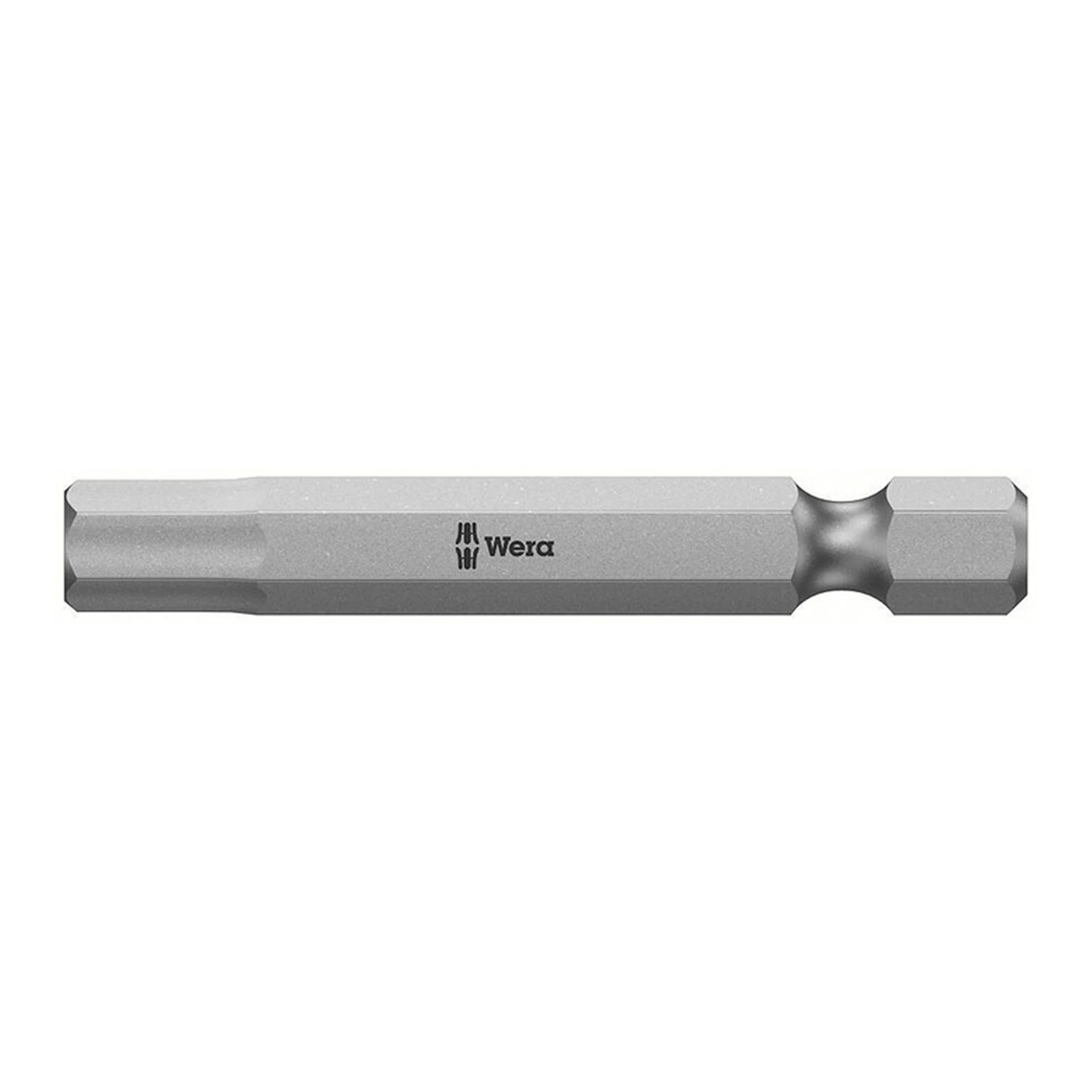 WERA | Bit 840/4 Z Hex-Plus | SW6mm D.5mm L.50mm CV-Molybdän zähhart m.reduziertem Schaft