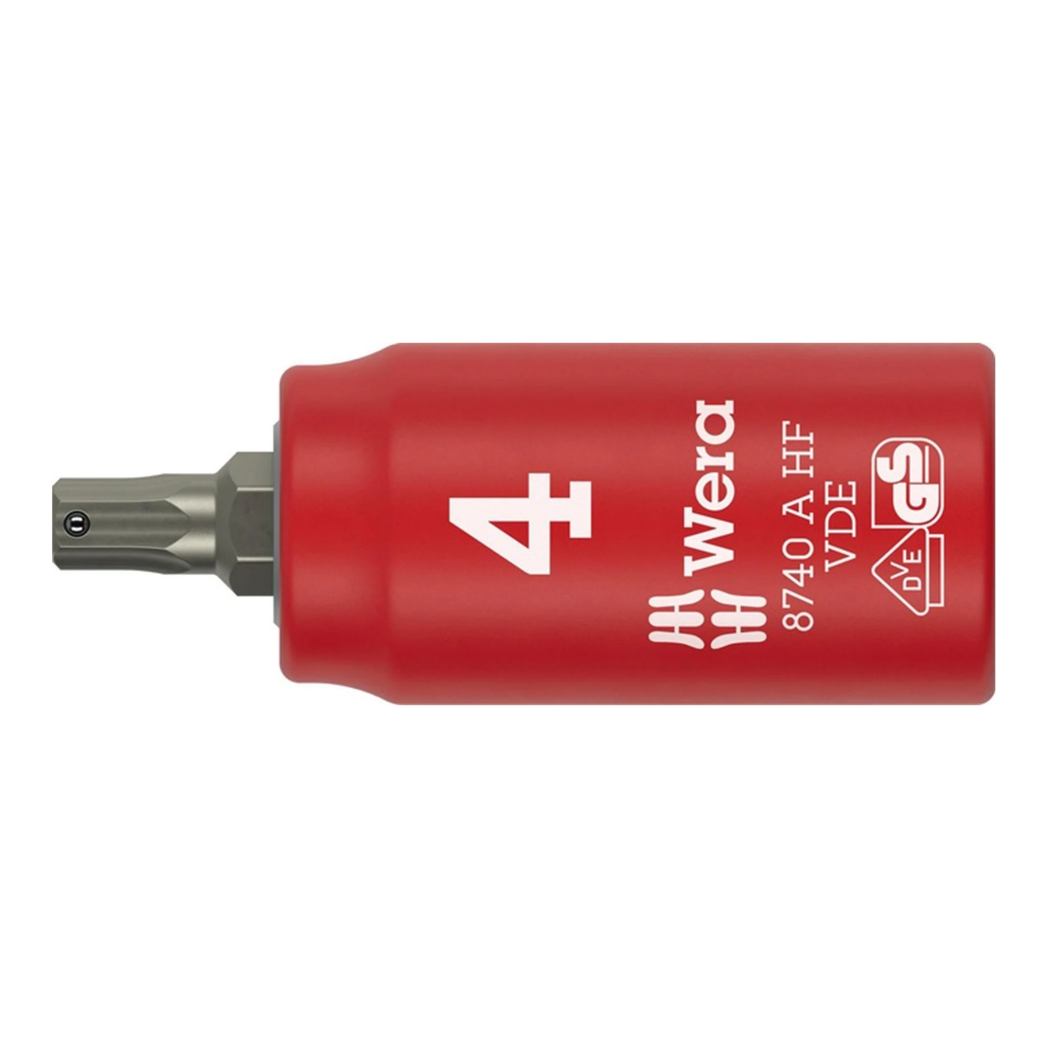 WERA | Steckschlüsseleinsatz 8740 A VDE HF | 1/4 ″ Schlüsselweite 4 mm