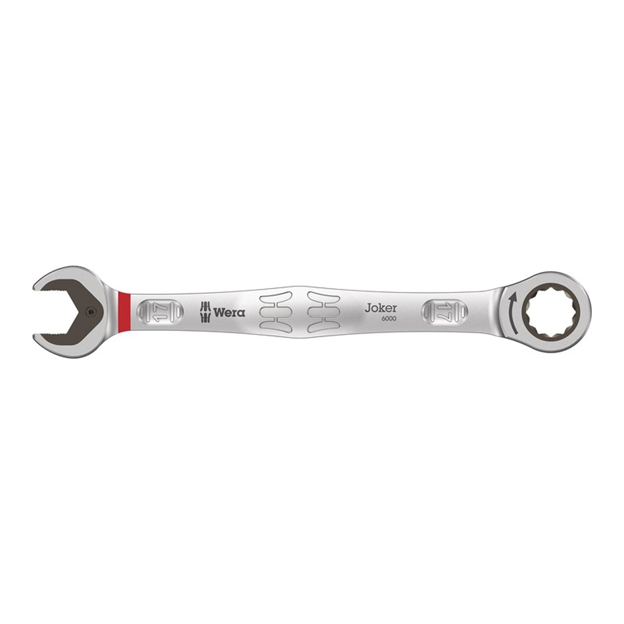 WERA | Maulringratschenschlüssel Joker | Schlüsselweite 17 mm Länge 224 mm gerade