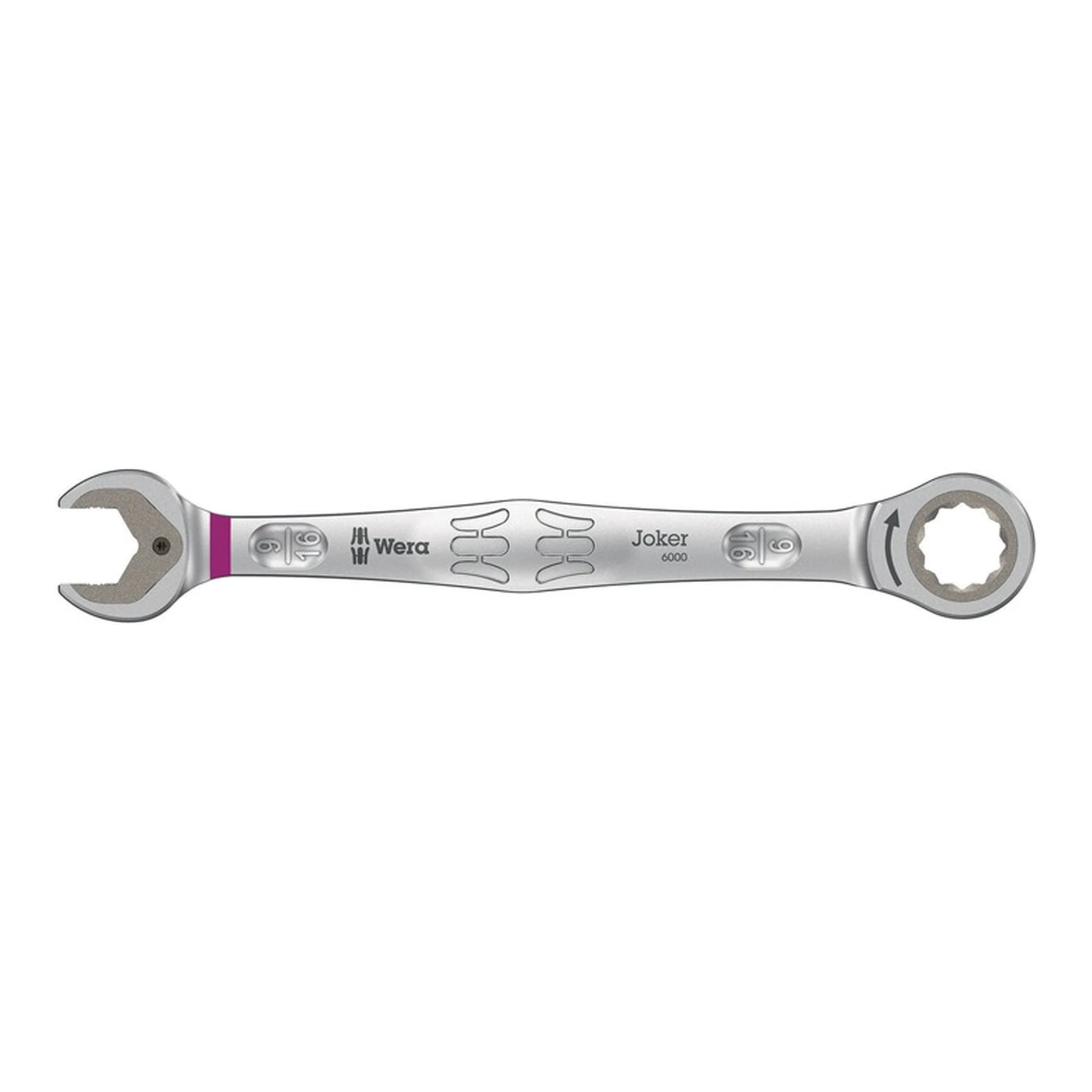 WERA | Maulringratschenschlüssel 6000 Joker Imperial | SW9/16Zoll L.188mm CV-Molybdän nickel-chrom-beschichtet