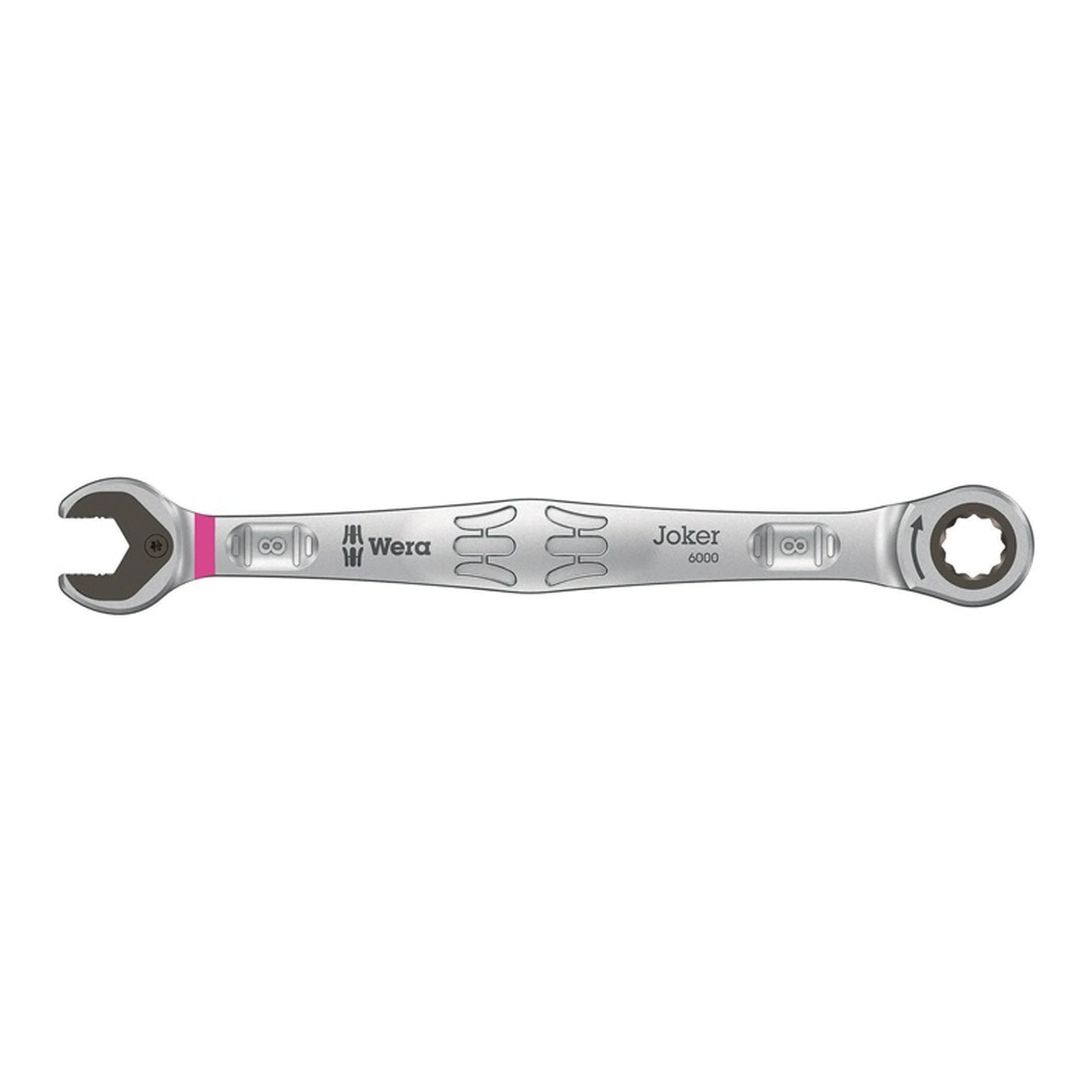 WERA | Maulringratschenschlüssel 6000 Joker | SW8mm L.144mm CV-Molybdän nickel-chrom-beschichtet