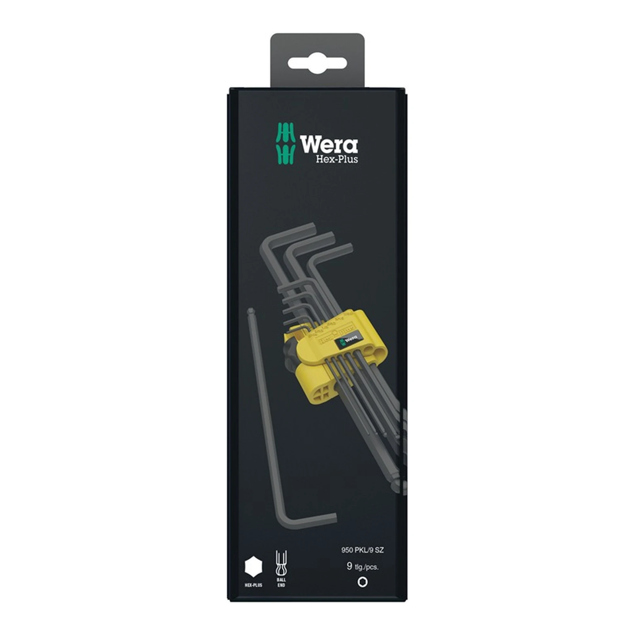 WERA | Winkelschraubendrehersatz 950/9 Hex-Plus Imperial 1 SB SiS | 9-teilig zöllig