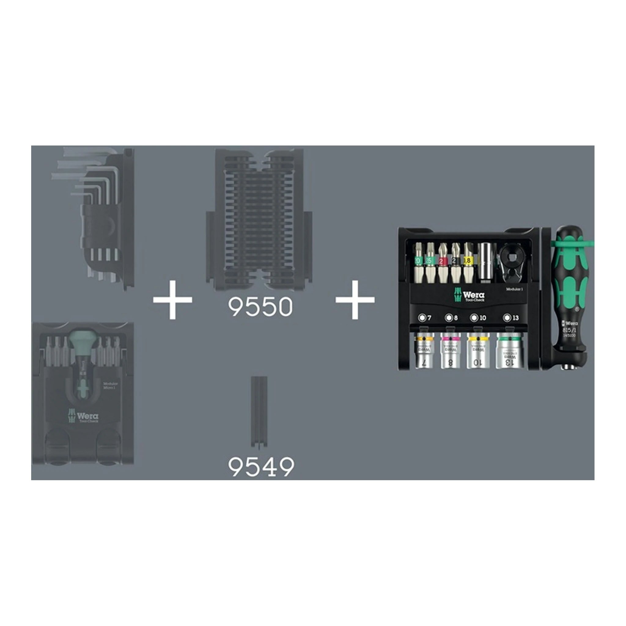 WERA | Bitsortiment Tool-Check Modular 1 | 21-teilig – Bild 2