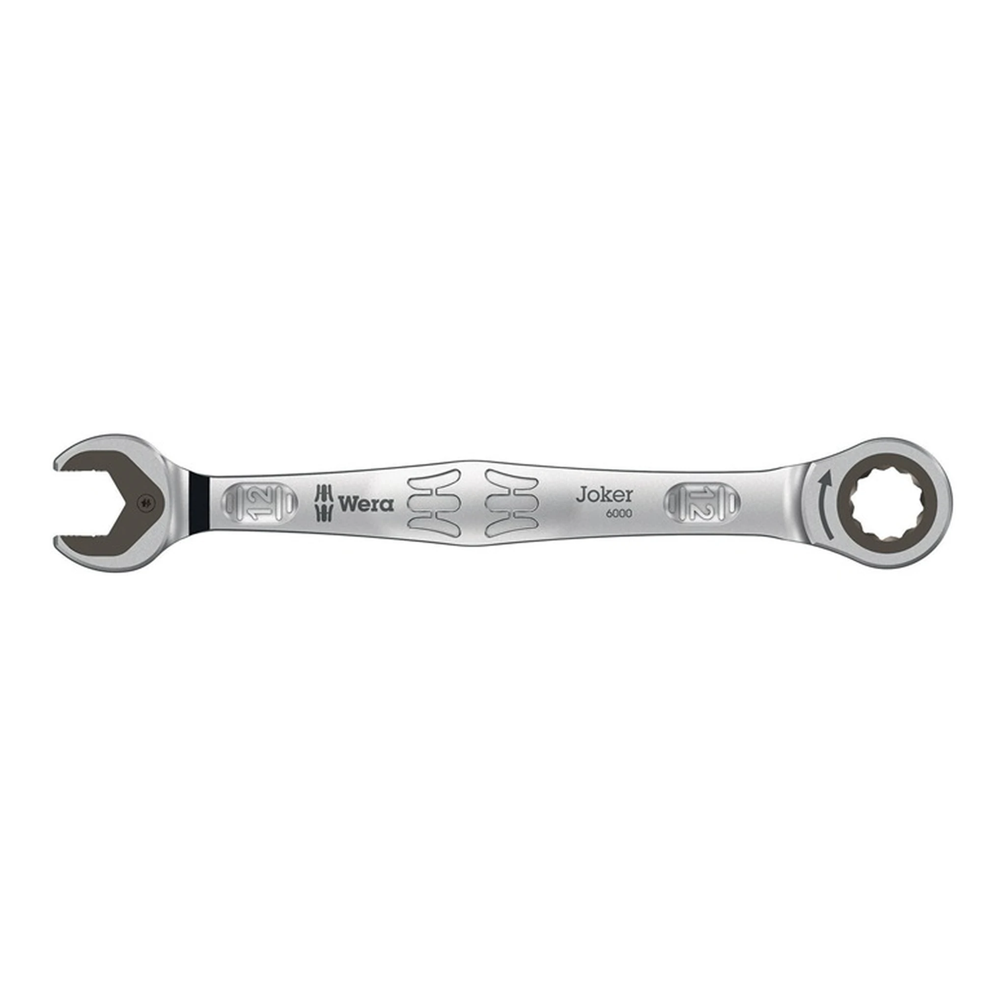 WERA | Maulringratschenschlüssel 6000 Joker | SW12mm L.170,7mm CV-Molybdän nickel-chrom-beschichtet