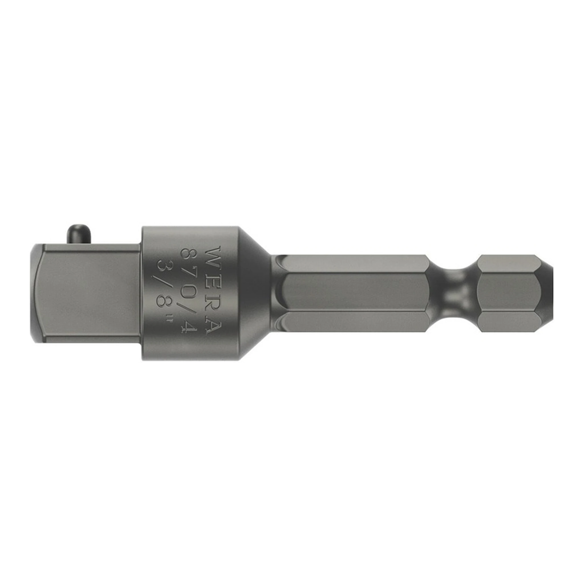 WERA | Adapter 870/4 | Antriebssechskant 1/4 ″ Abtriebsvierkant 3/8 ″