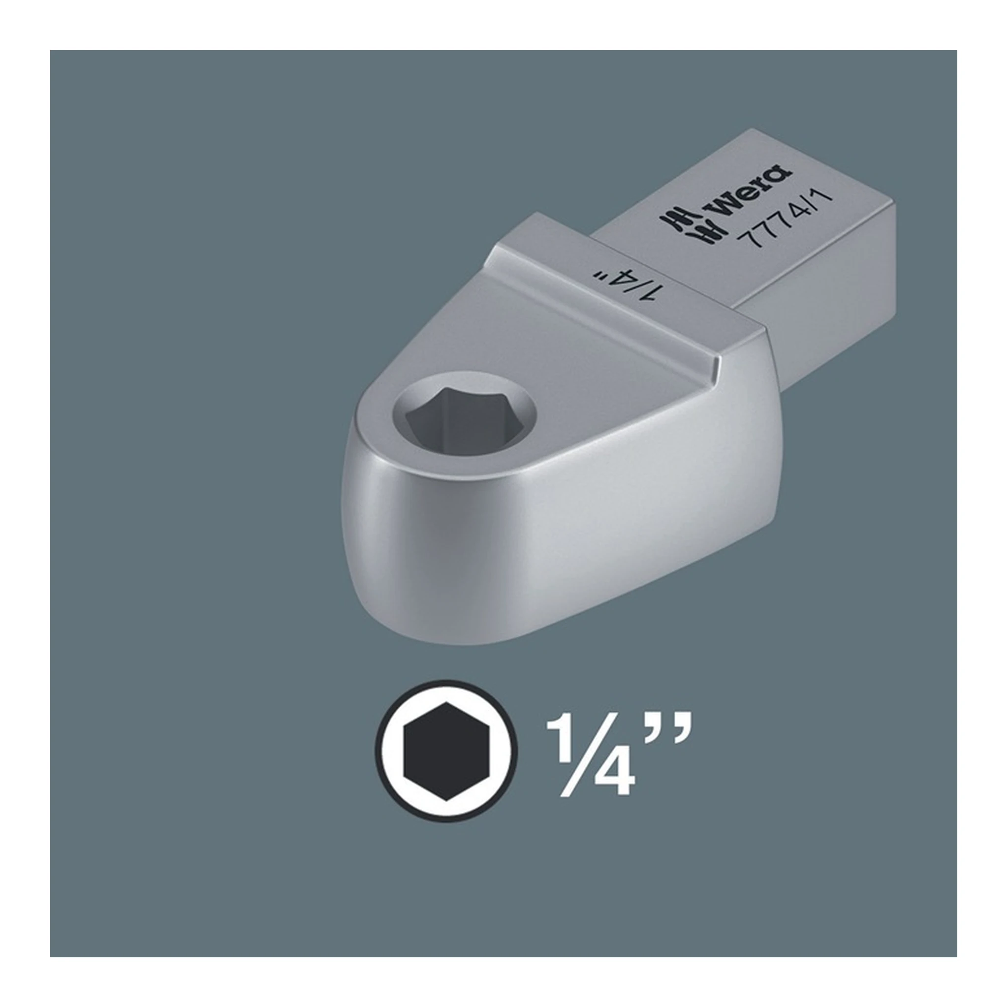 WERA | Einsteckbitadapter 7774/1 | 1/4 ″ 9 x 12 mm CV-Stahl – Bild 2
