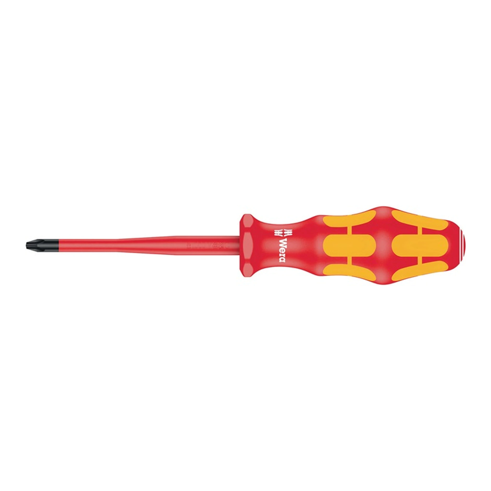 WERA | Schraubendreher 162iS VDE IEC60900:2004 Phillips | PH2 Klingen-L.100mm CV-Molybdän isoliert Zinkphosphatiert
