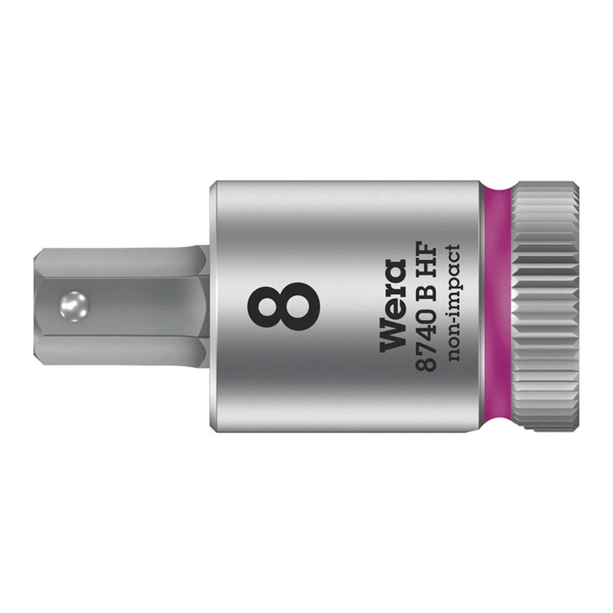 WERA | Schraubendrehereinsatz 8740 B HF | 3/8 ″ Innensechskant Schlüsselweite 8 mm