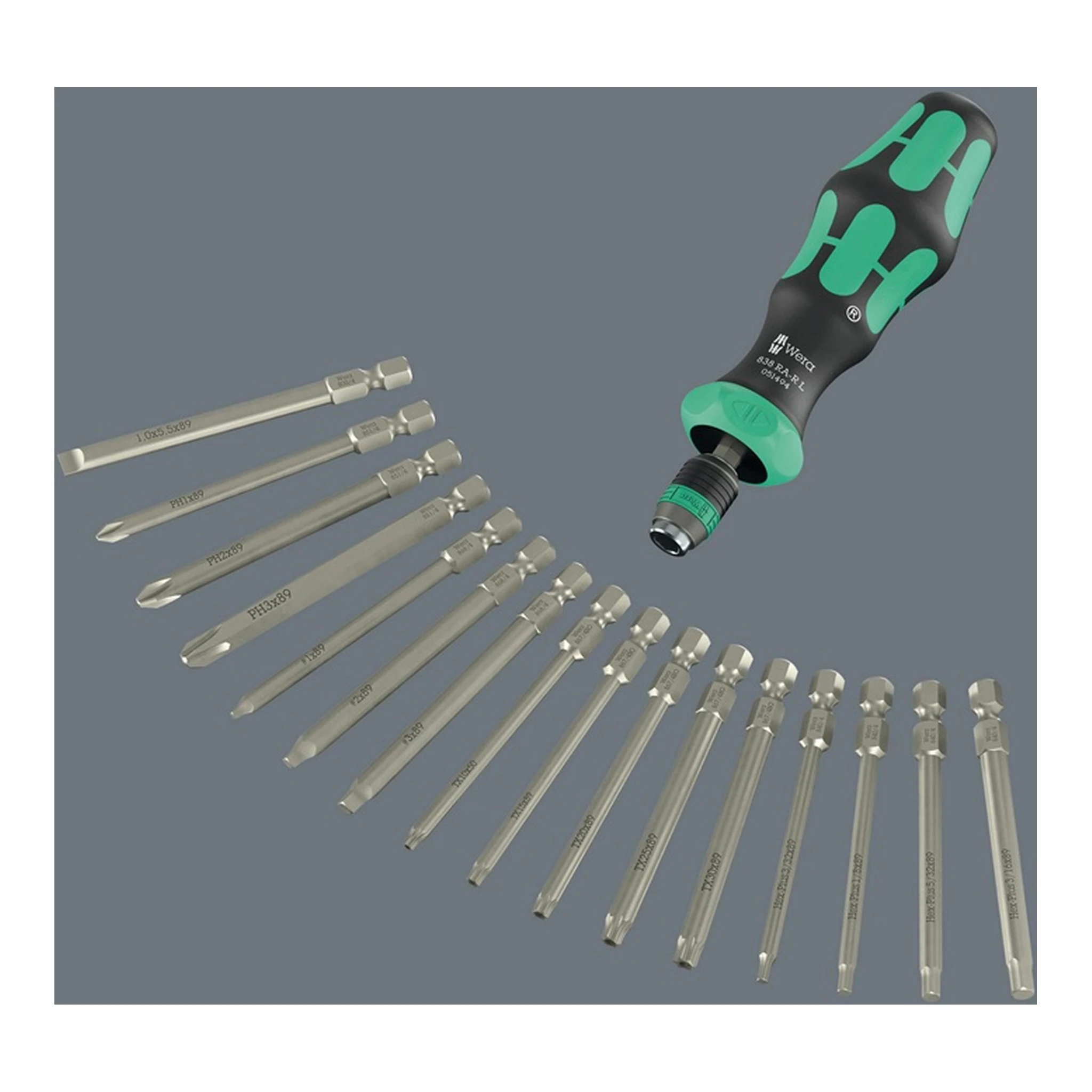 WERA | Bitschraubendreher KK 60 RA-R Imperial 1 | 17-teilig Innensechskant – Bild 3
