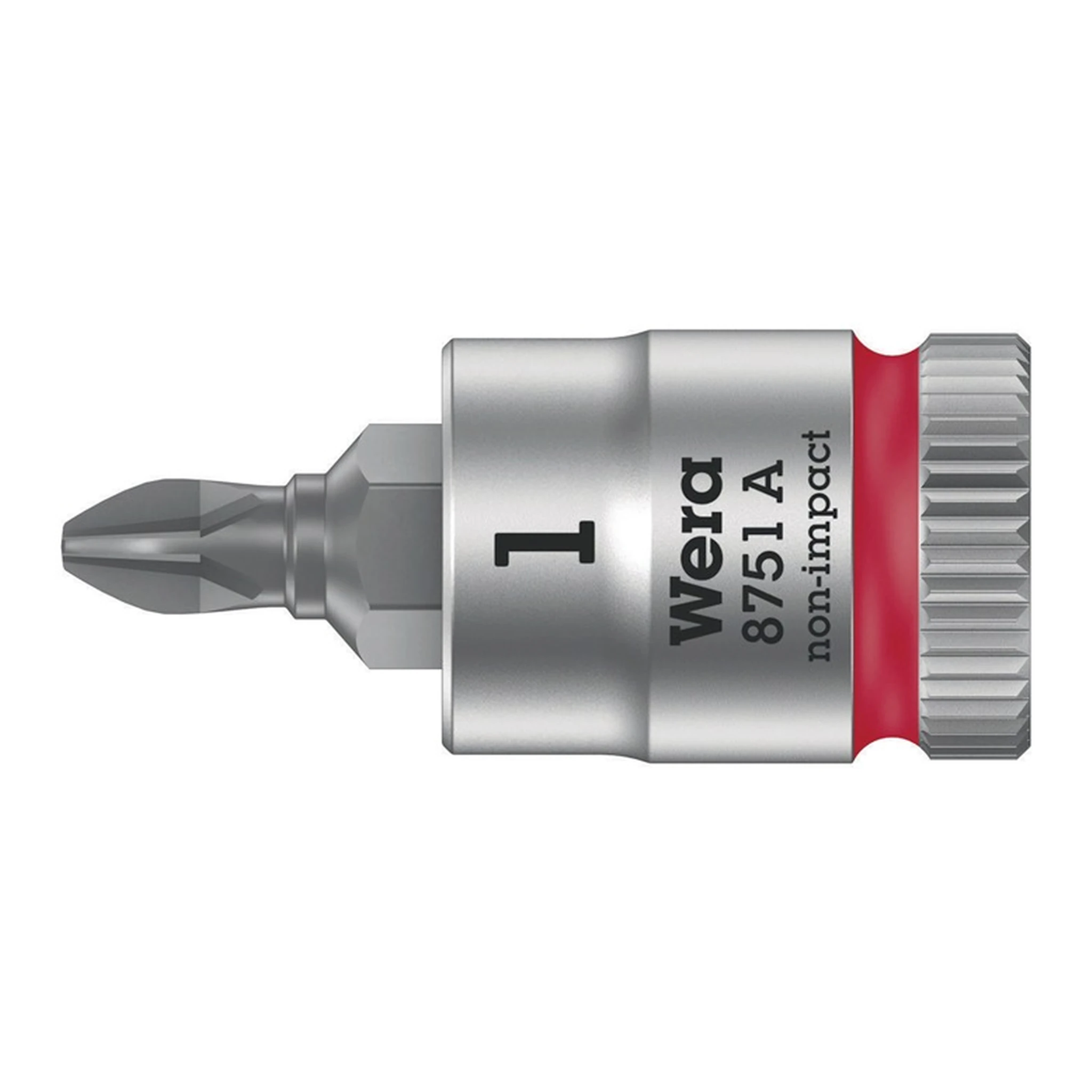 WERA | Schraubendrehereinsatz 8751 A Phillips | 1/4 ″ Kreuzschlitz PH PH 1