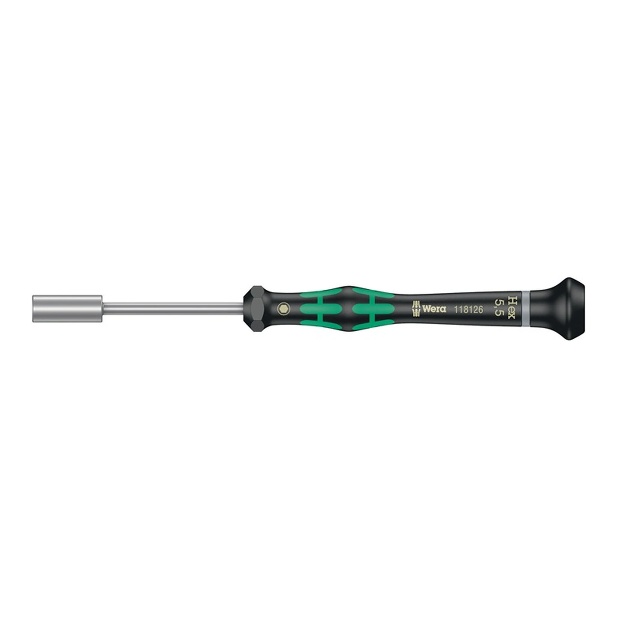 WERA | Elektronikersteckschlüssel 2069 | SW 5,5 mm Klingenlänge 60 mm Gesamtlänge 157 mm