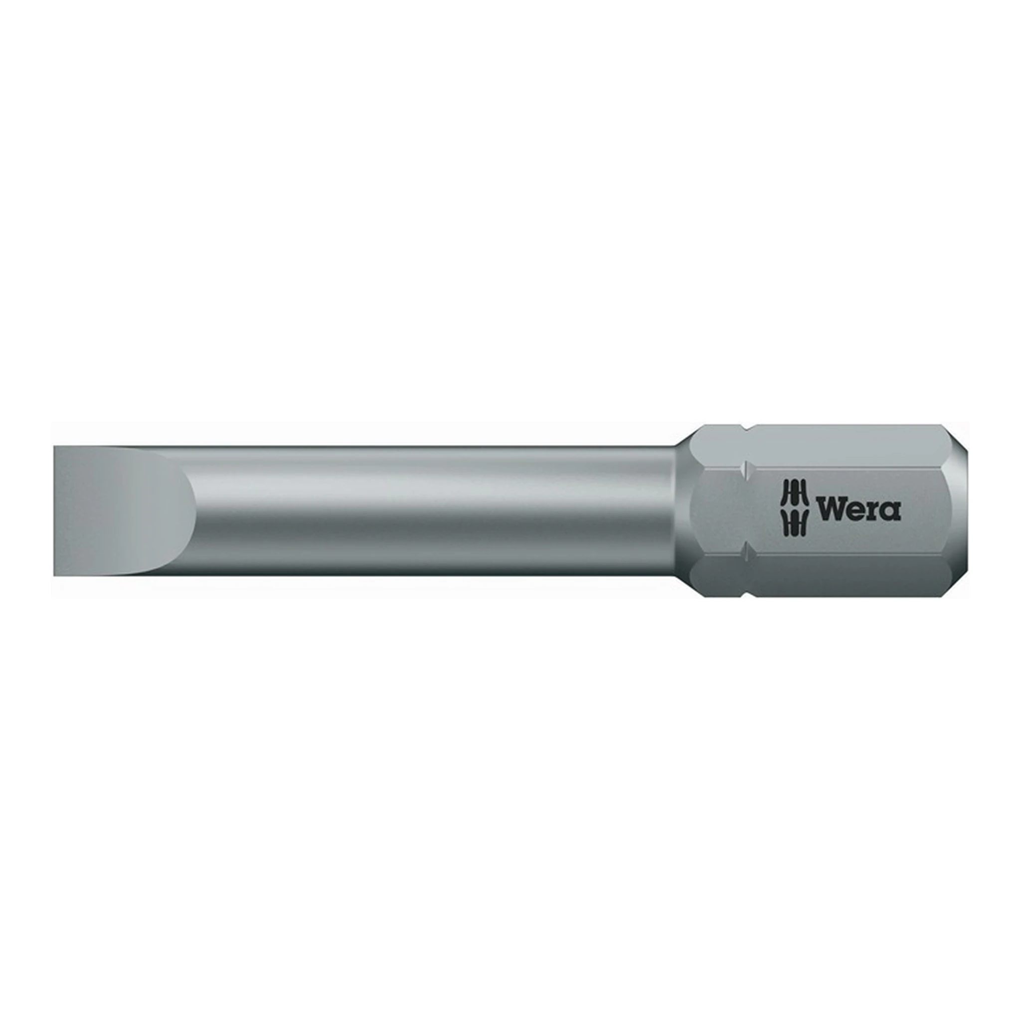 WERA | Bit 800/2 Z DIN3126-D 8/ISO1173 Schlitz | Klingendicke1,2xB8mm L.41mm CV-Molybdän zähhart