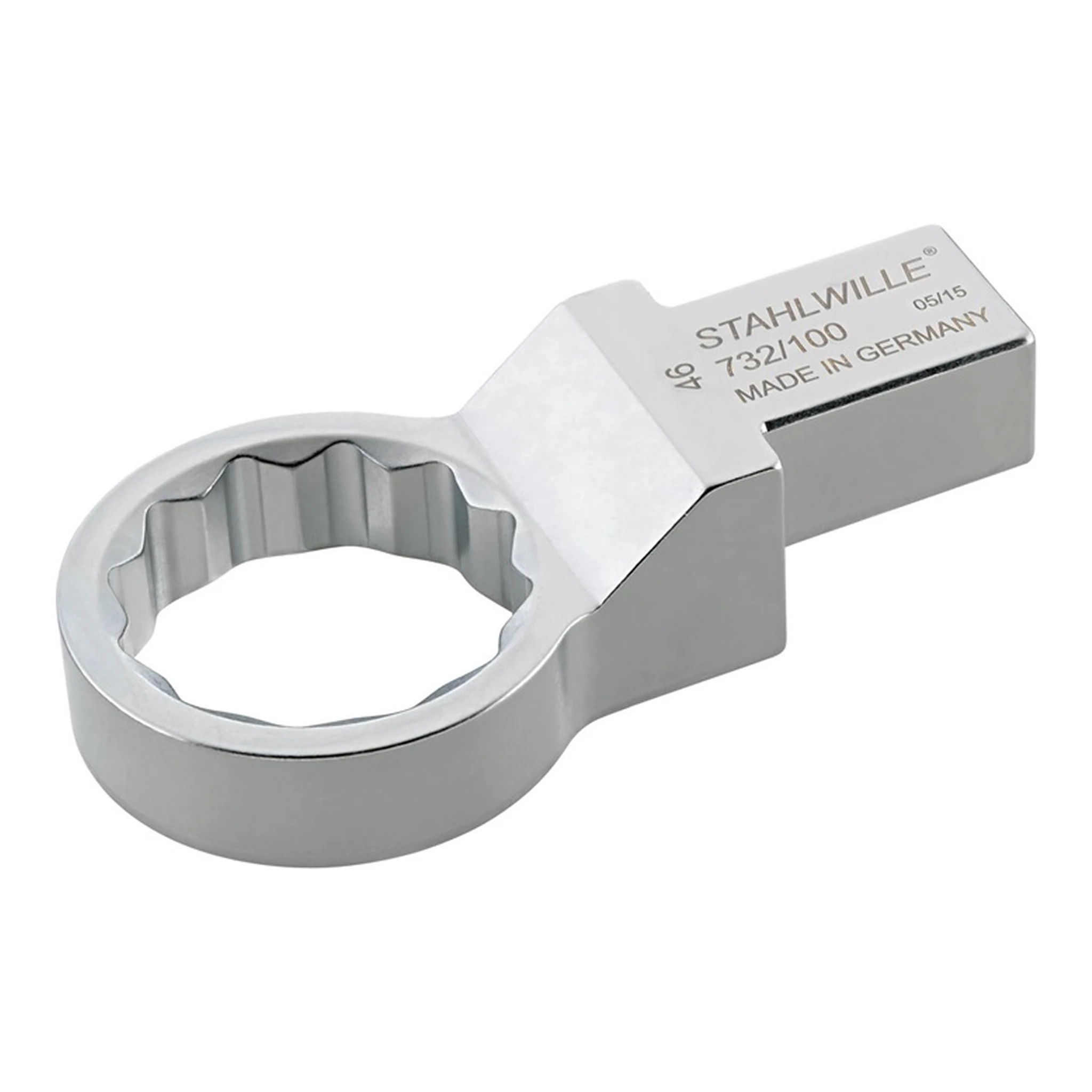 STAHLWILLE | Ring-Einsteckwerkzeug 732/100 | Schlüsselweite 24 mm 22 x 28 mm CV-Stahl