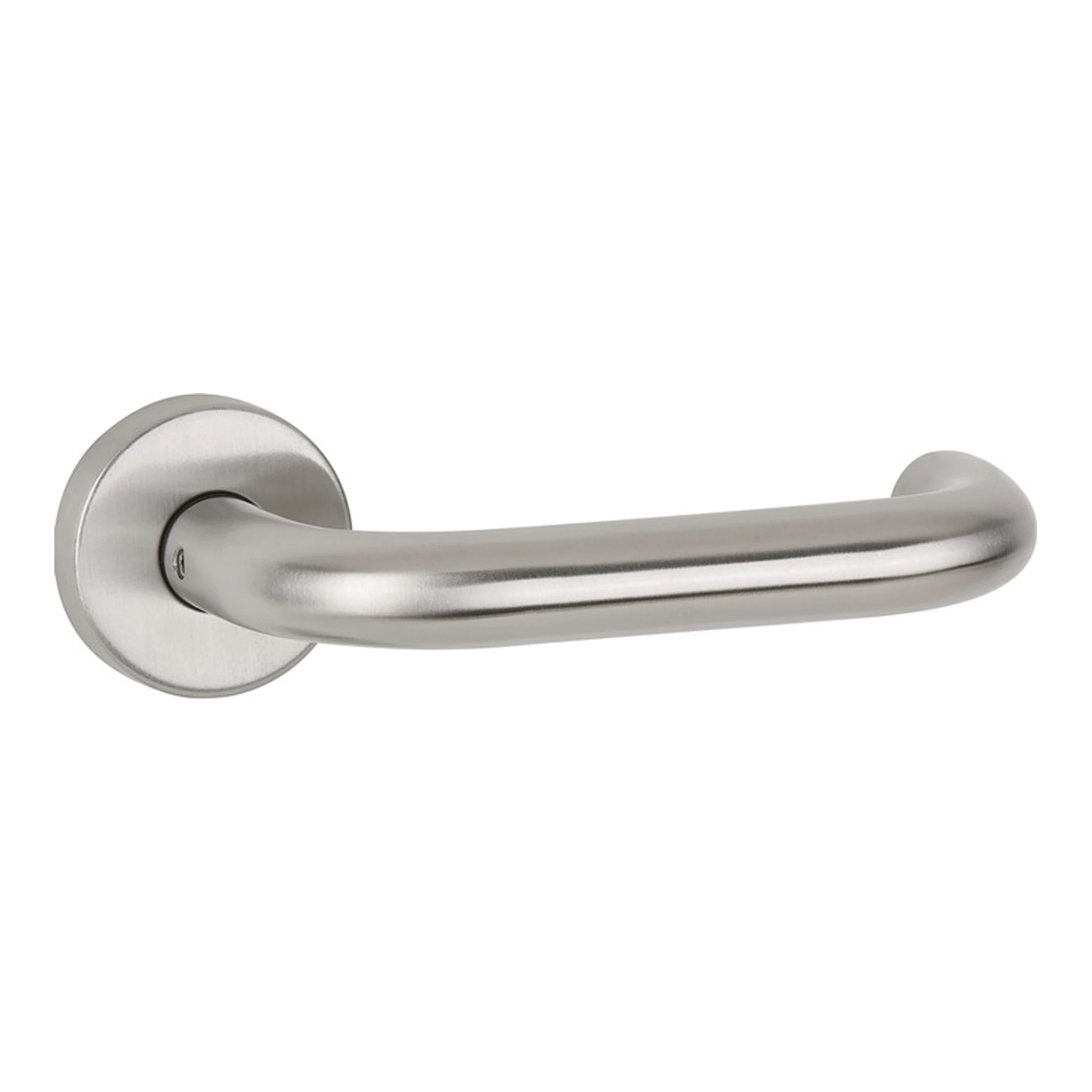 TECWERK | Drückergarnitur Basic 01 | Edelstahl 60 Edelstahl matt U-Form WC