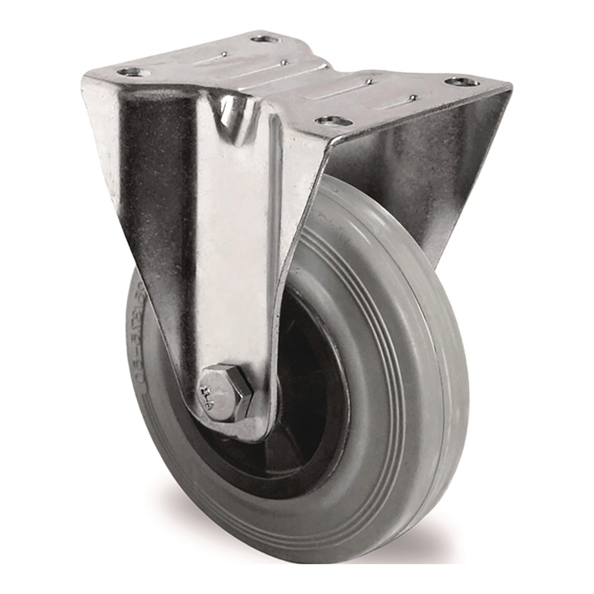 TECWERK | Bockrolle | 160 mm 135 kg Vollgummi Rollenlager
