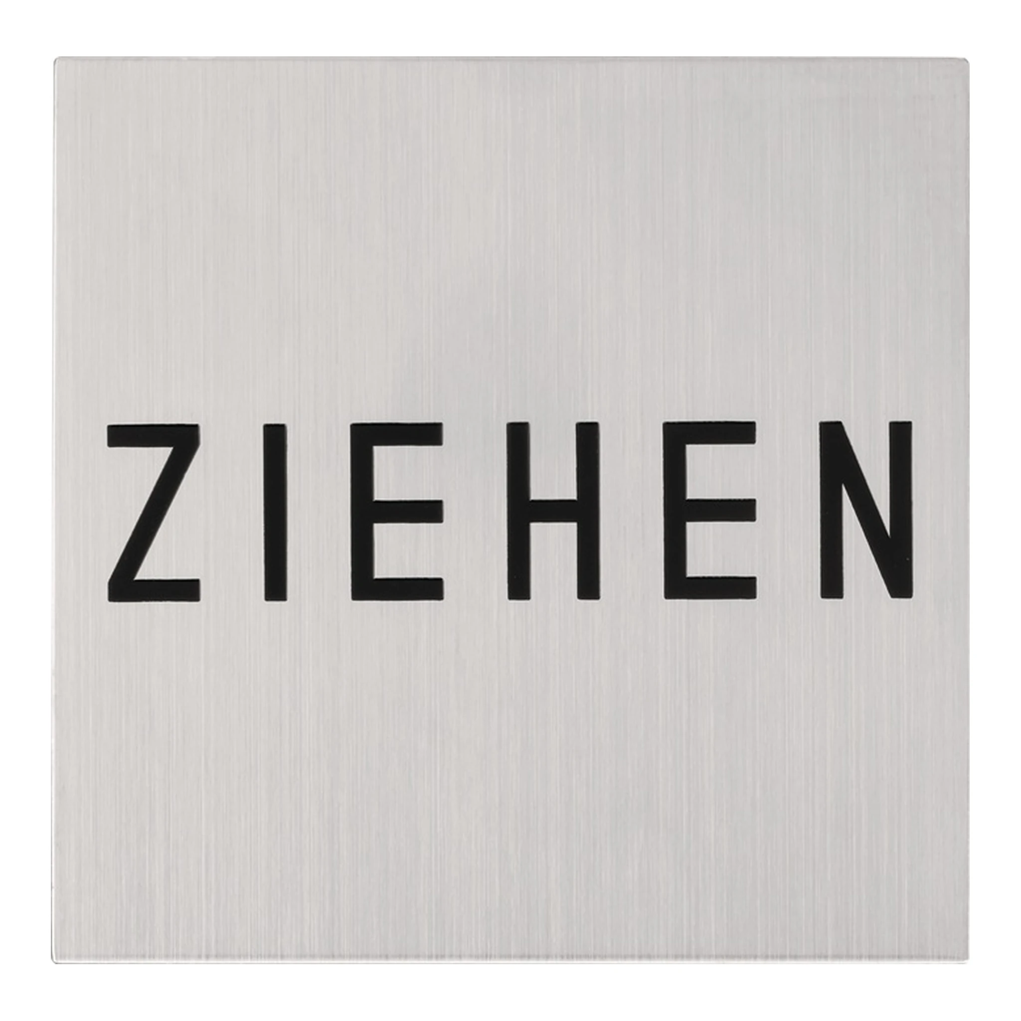TECWERK | Hinweiszeichen NW-4600-7 | Edelstahl Farb-Nr. 60 Breite 126 mm Höhe 126 mm