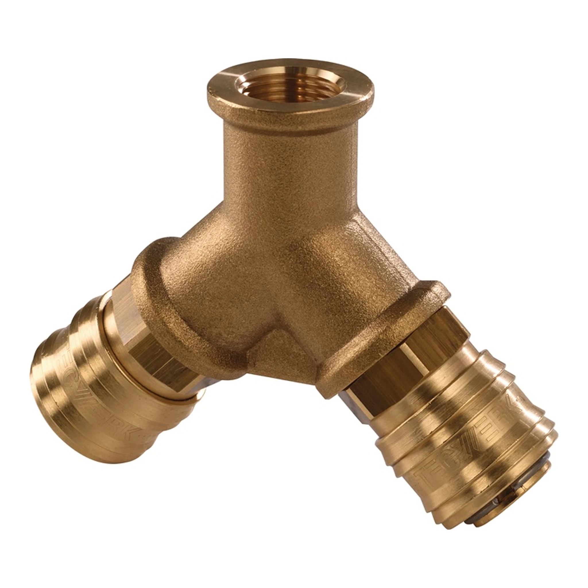 TECWERK | Verteiler | Gewinde G 3/8 ″/15,39 mm IG, 2 Kupplungen DN 7,2