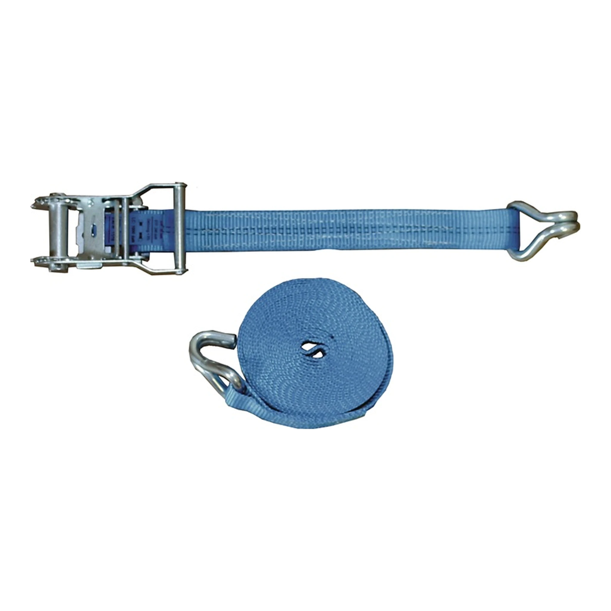 TECWERK | Zurrgurt DIN EN 12195-2 | Länge 4 m Breite 35 mm mit Ratsche + Spitzhaken