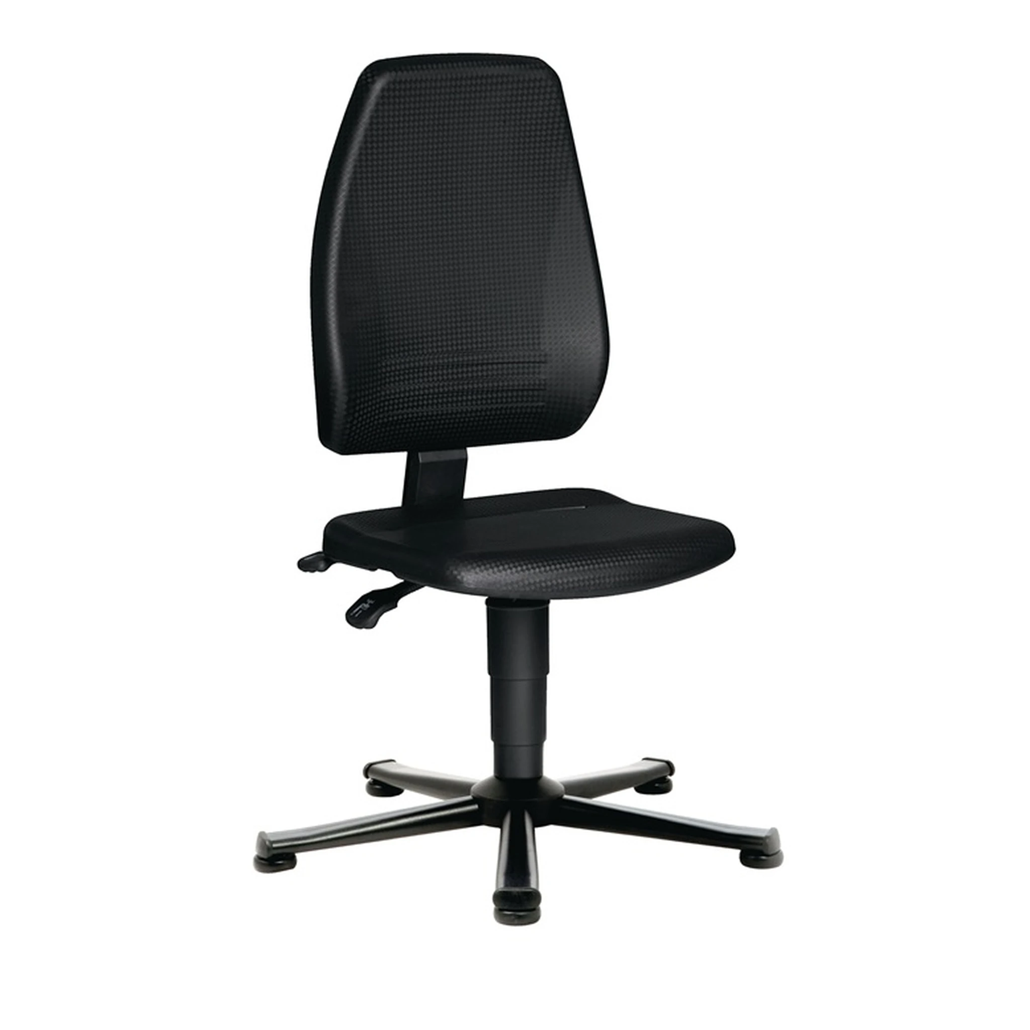 TECWERK | Arbeitsdrehstuhl | Bodengleiter Integralschaum schwarz