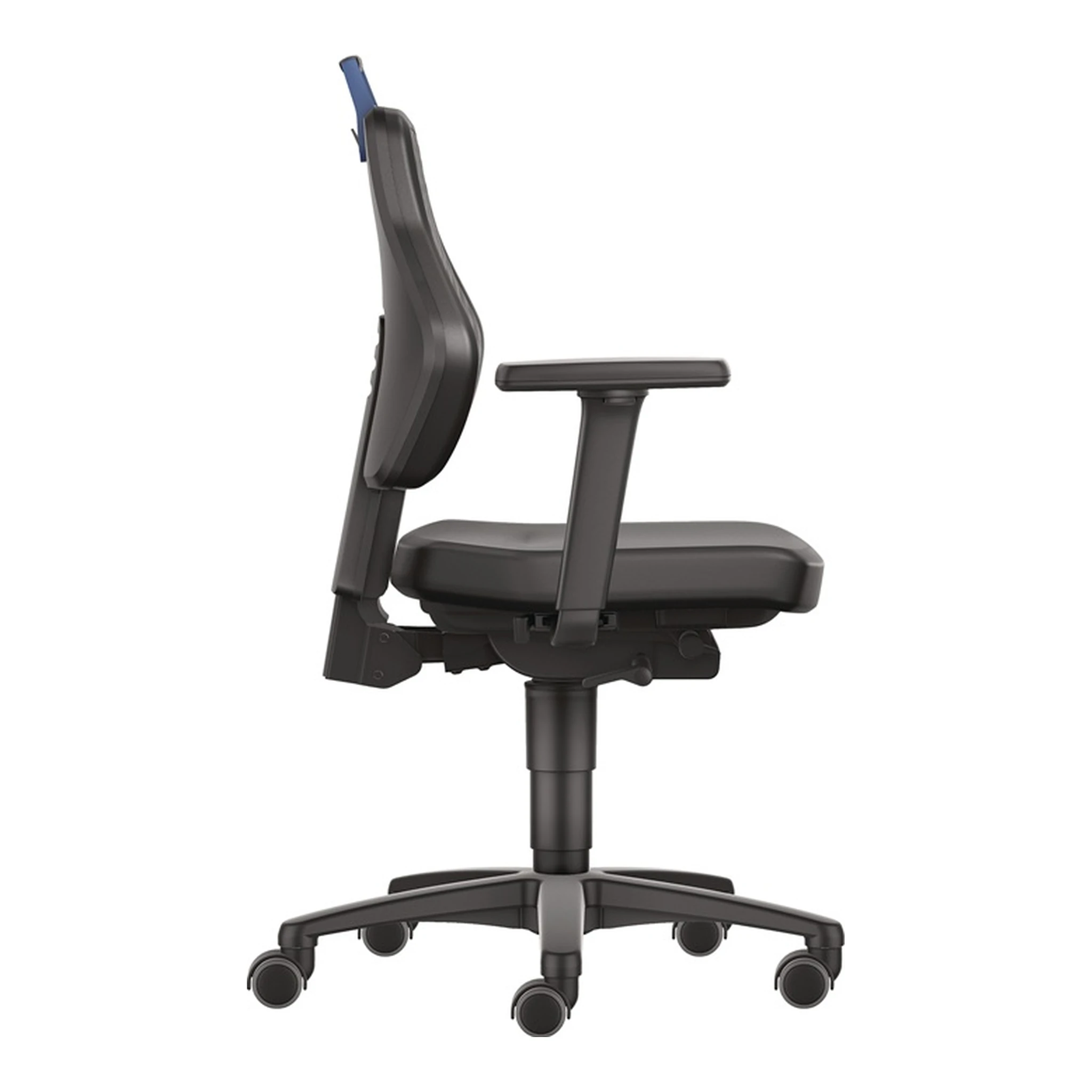 TECWERK | Arbeitsdrehstuhl | Rollen Kunstleder schwarz – Bild 2
