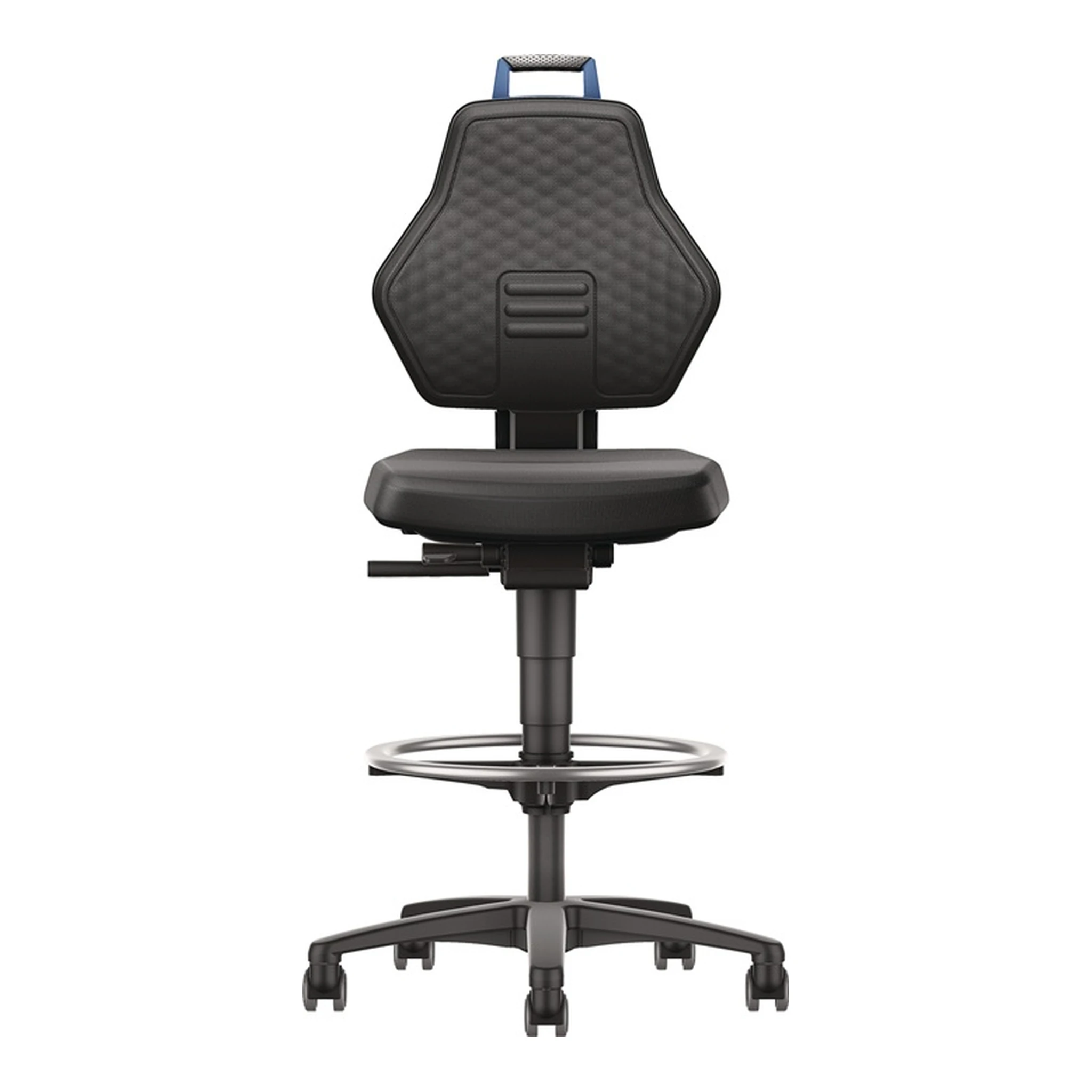 TECWERK | Arbeitsdrehstuhl | Rollen + Fußring Supertec schwarz