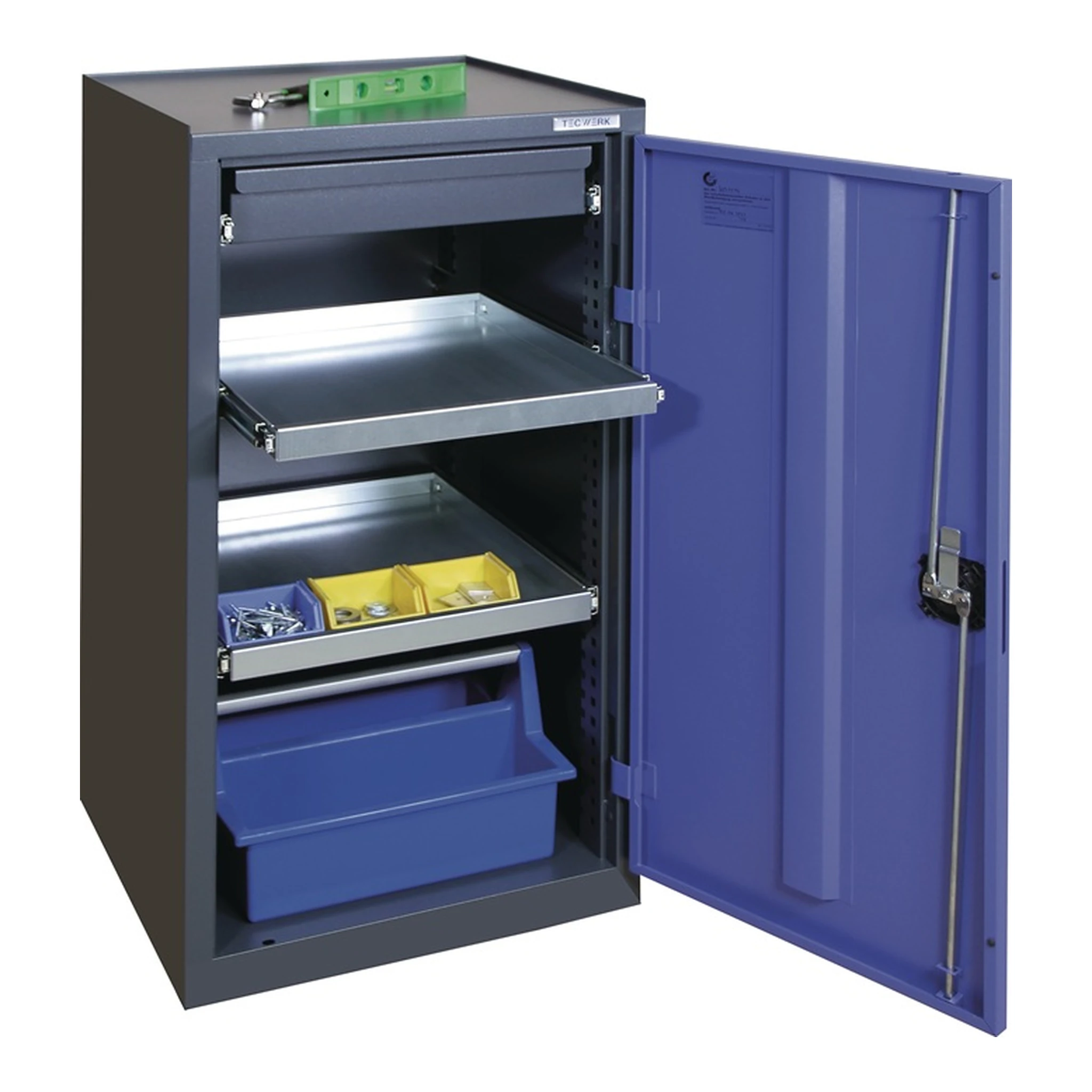 TECWERK | Werkzeug-/Beistellschrank | H1000xB500xT500 mm 1Schubl.,2Bd.