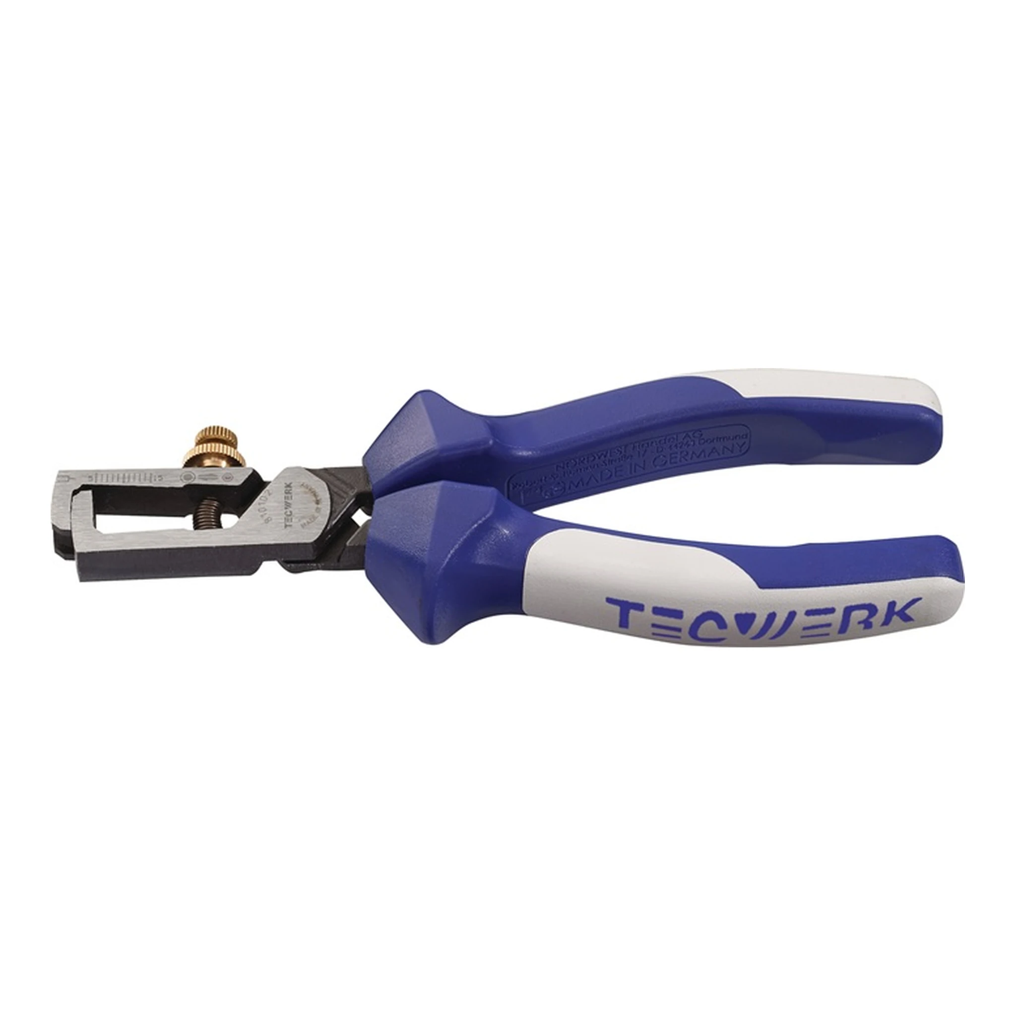 TECWERK | Abisolierzange | Länge 160 mm verchromt Mehrkomponentenhüllen