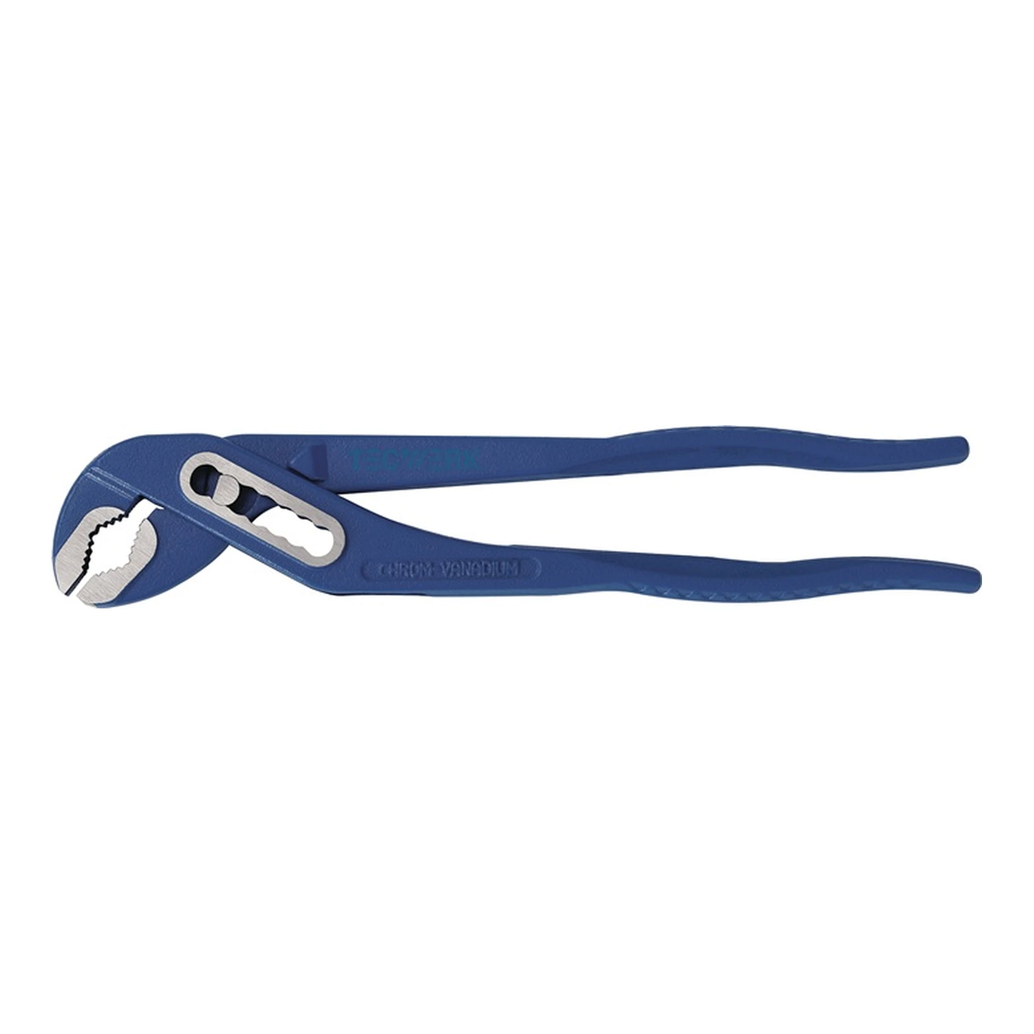 TECWERK | Wasserpumpenzange | Länge 175 mm Spannweite 26 mm poliert blau
